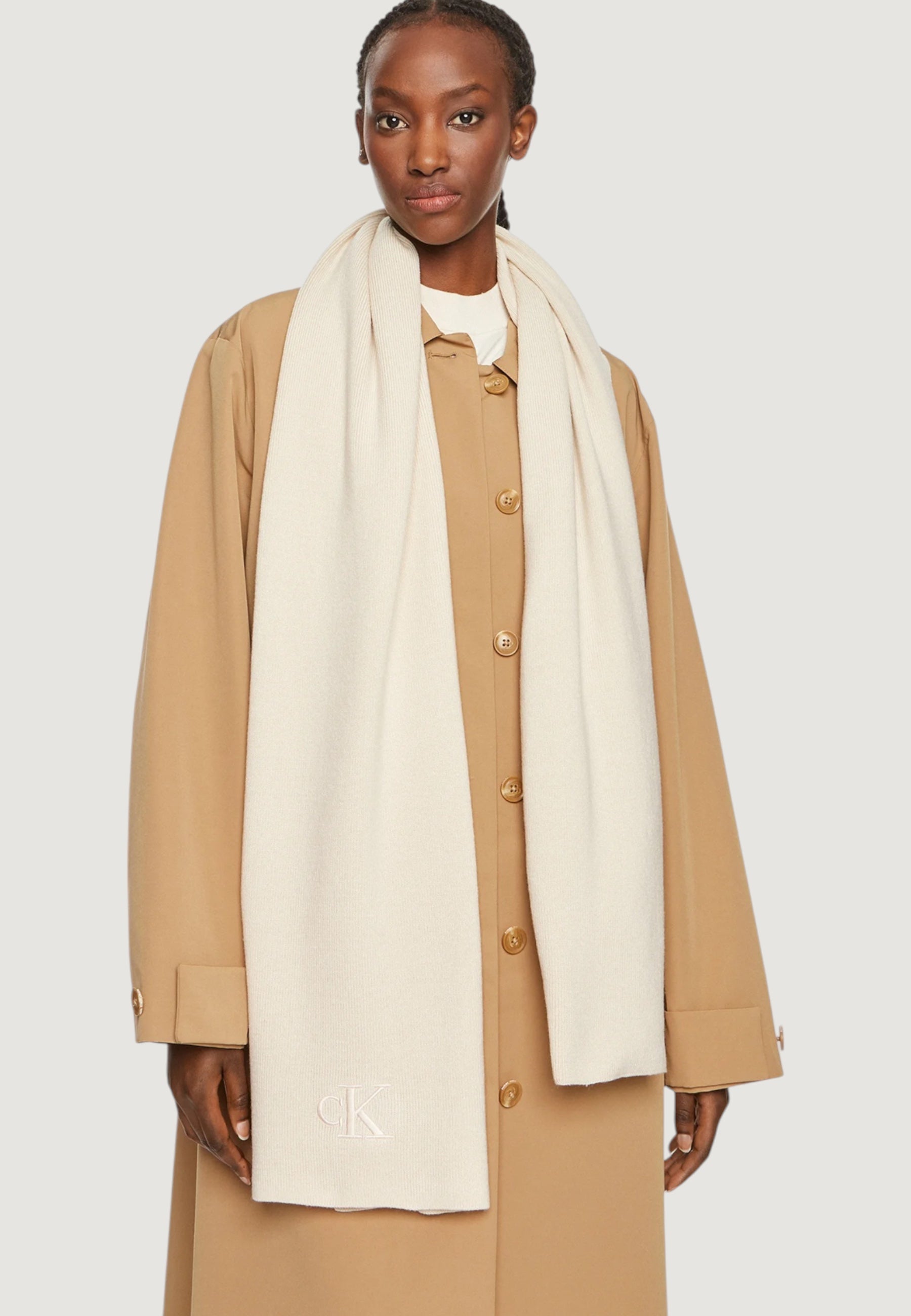 Sciarpa Calvin Klein MONOGRAM EMBRO SCARF
