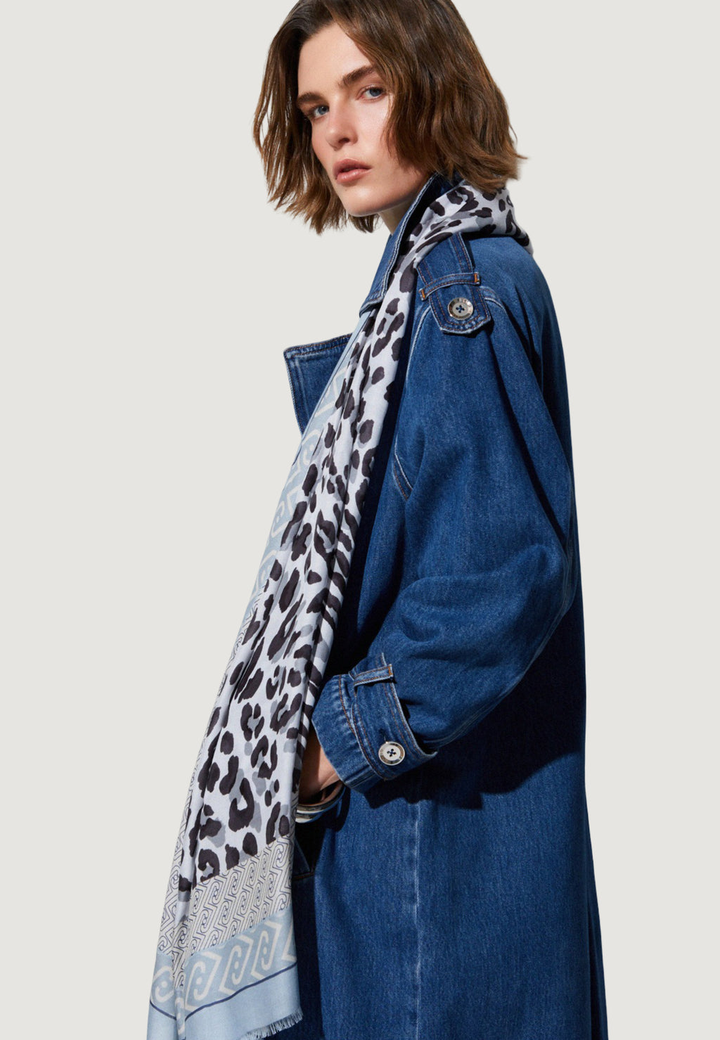 Sciarpa Liu-Jo STOLA PORTALOGO ANIMAL 90X180