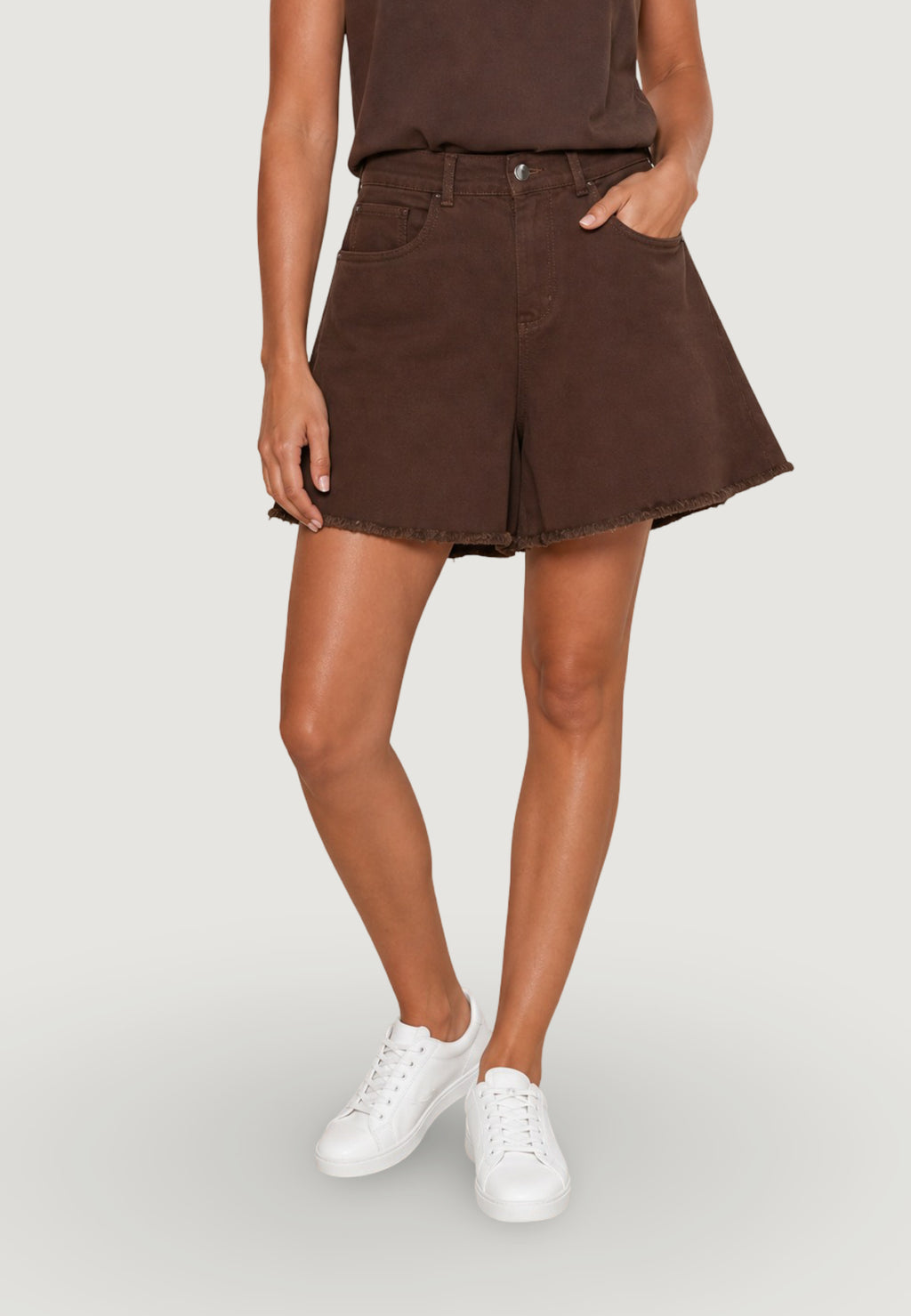 Shorts I am Shorts Cotone Orlo Grezzo