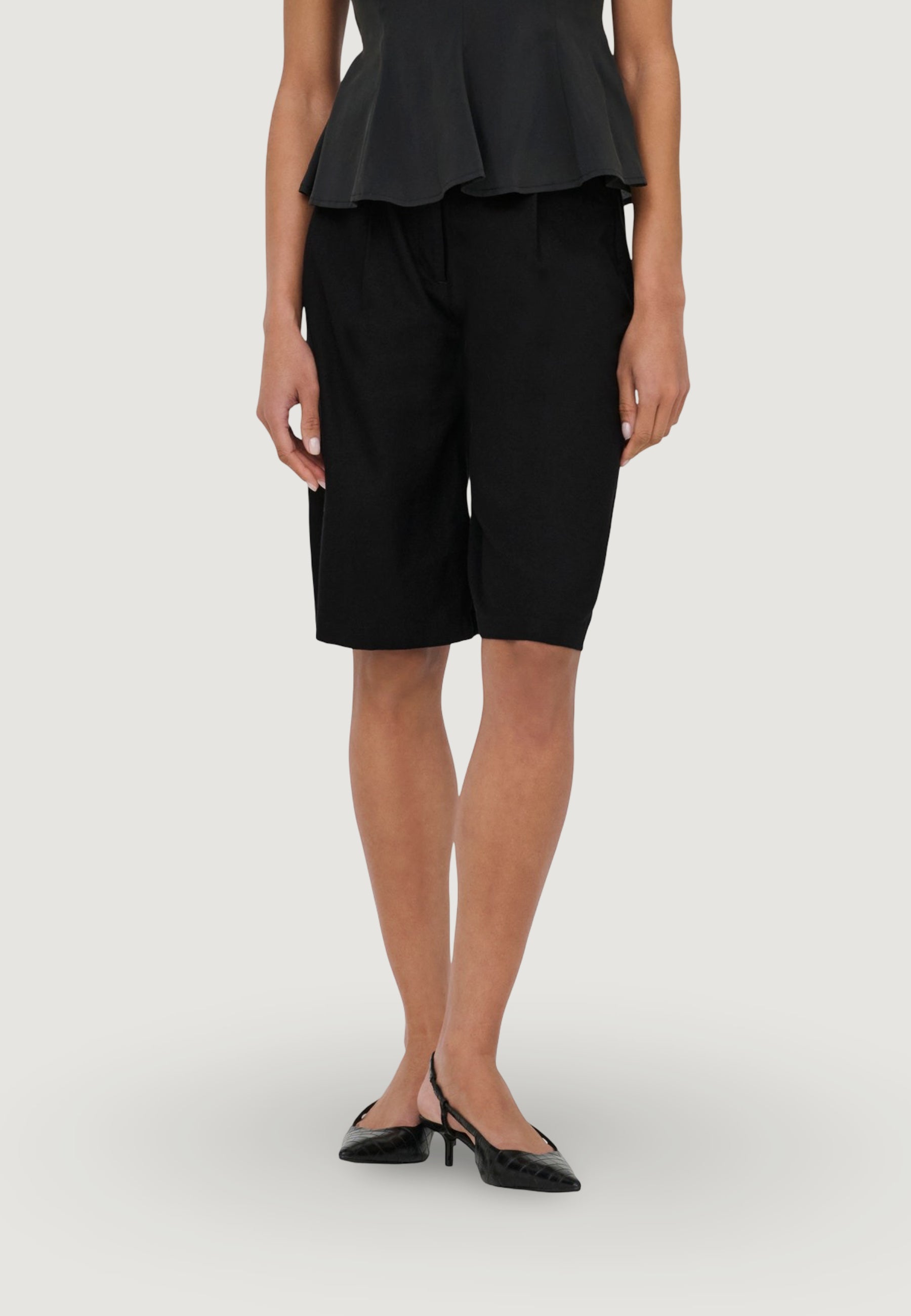 Shorts Only Onlgoa Hw Linen Bl Long Shorts Cc Tlr