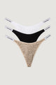 Slip and thong Calvin Klein Underwear DIPPED THONG 3PK