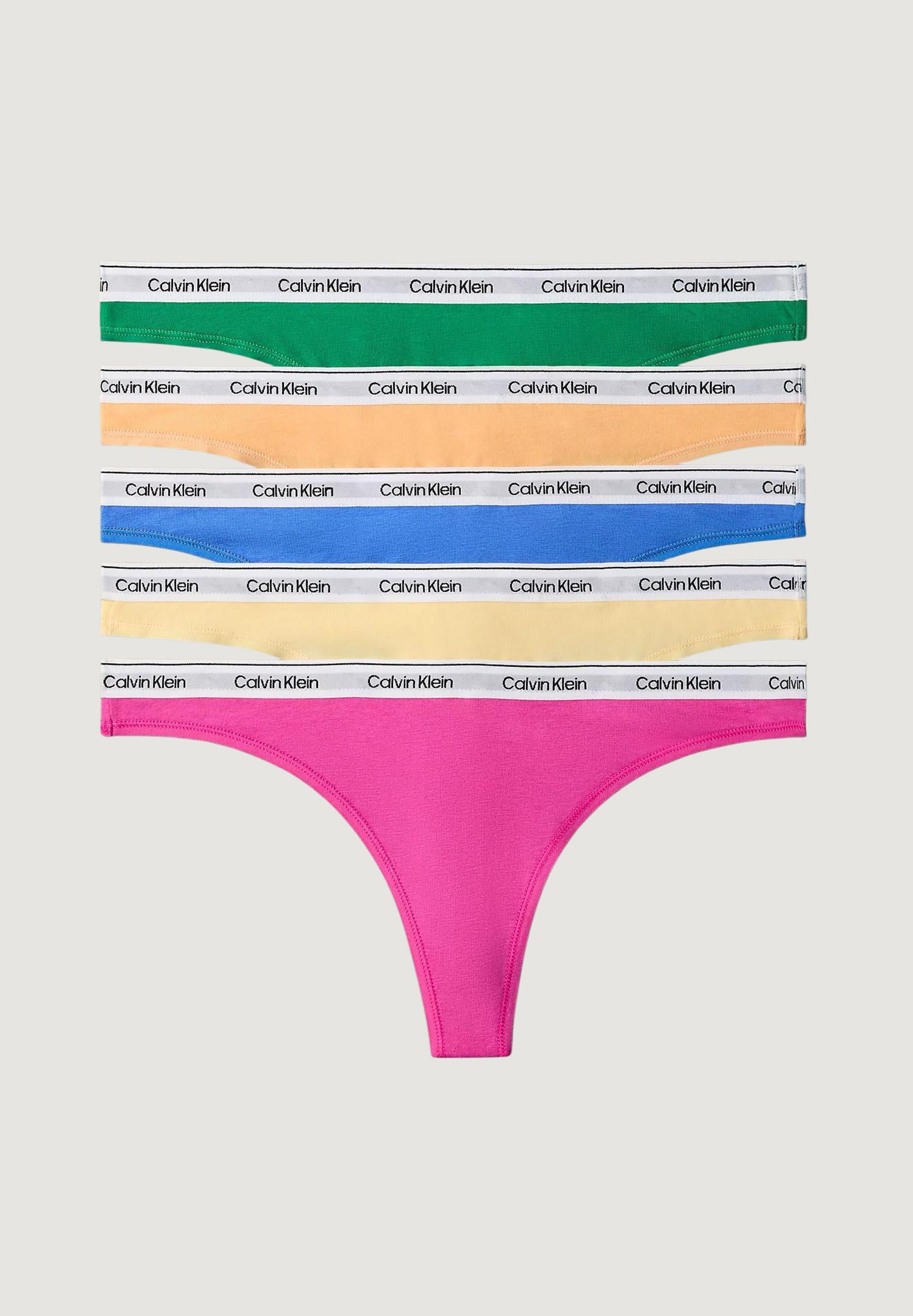 Slip and thong Calvin Klein Underwear THONG 5 PK