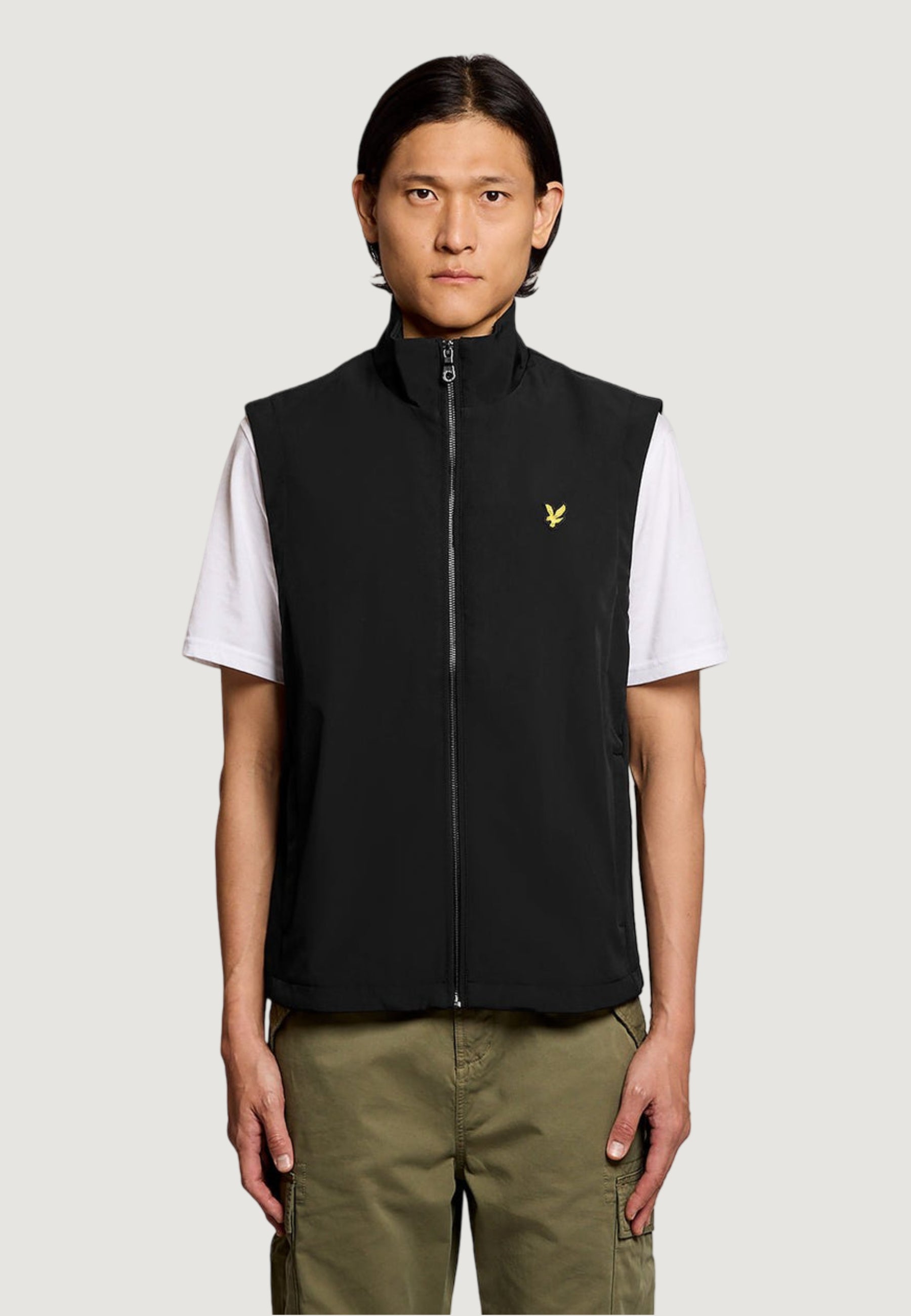 Smanicato Lyle & Scott Mesh Back So􀅌shell Funnel Nec k Gilet