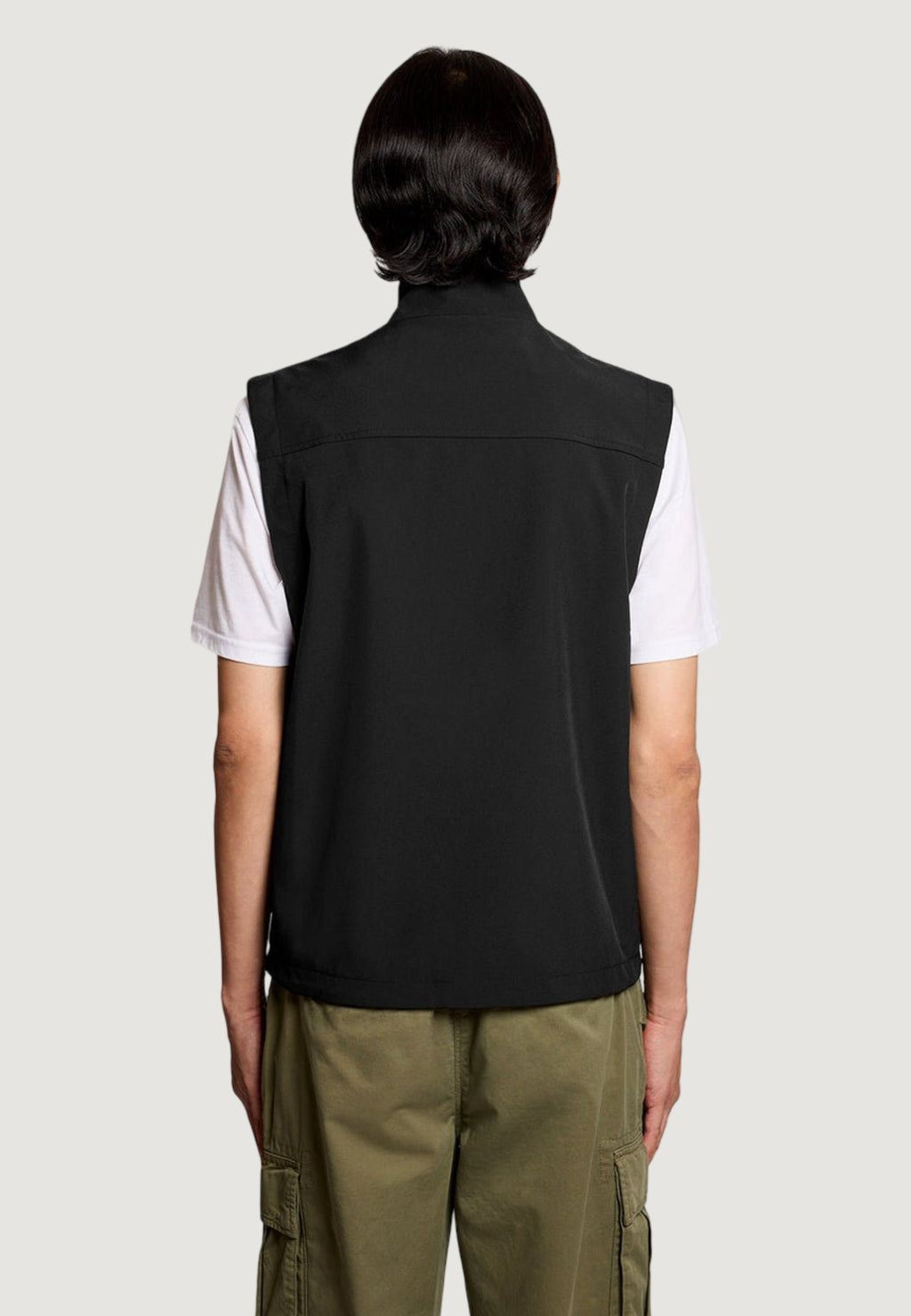 Smanicato Lyle & Scott Mesh Back So􀅌shell Funnel Nec k Gilet