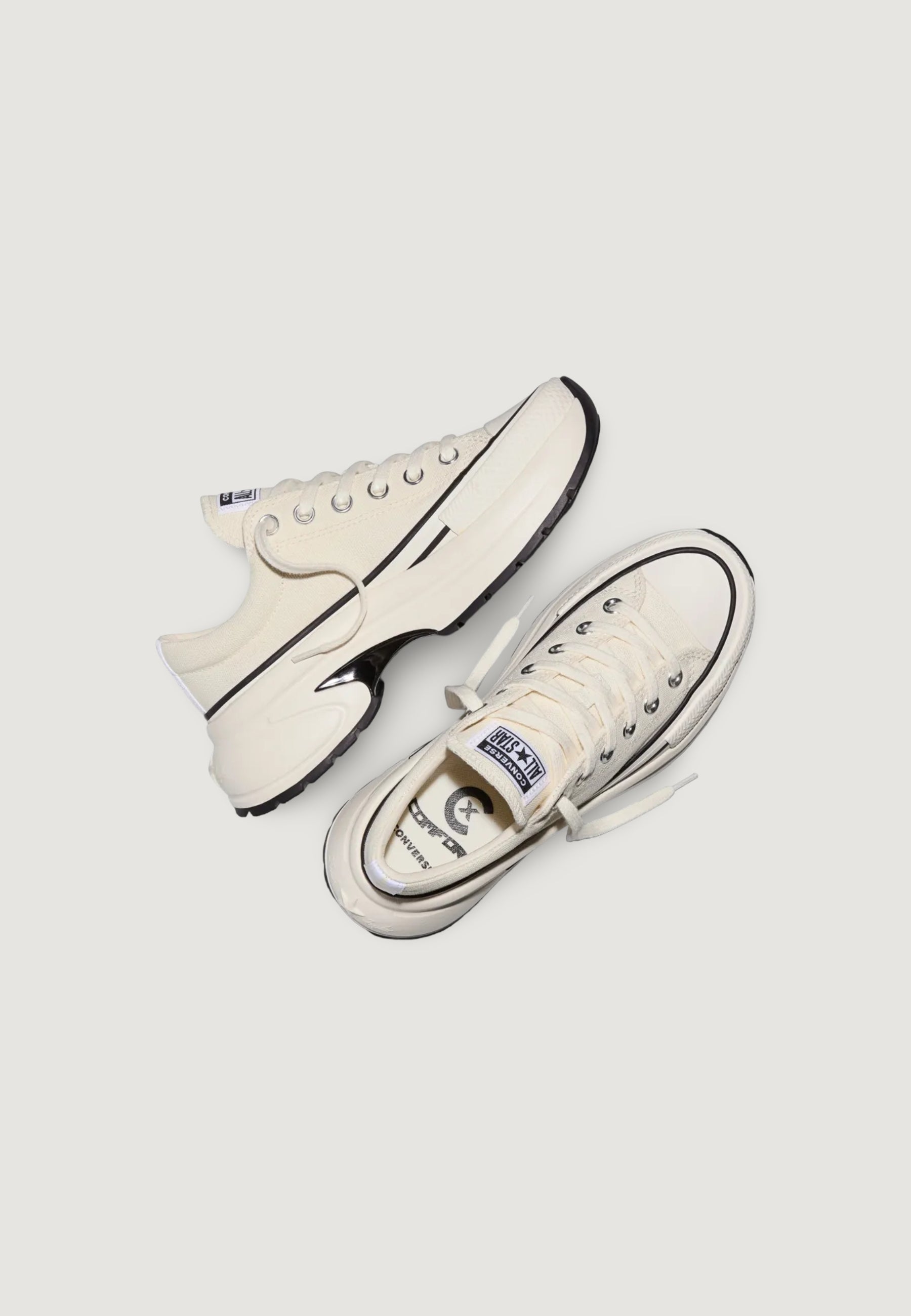 Sneakers Converse RUN STAR CRUSH OX EGRET/EGRET/BLACK