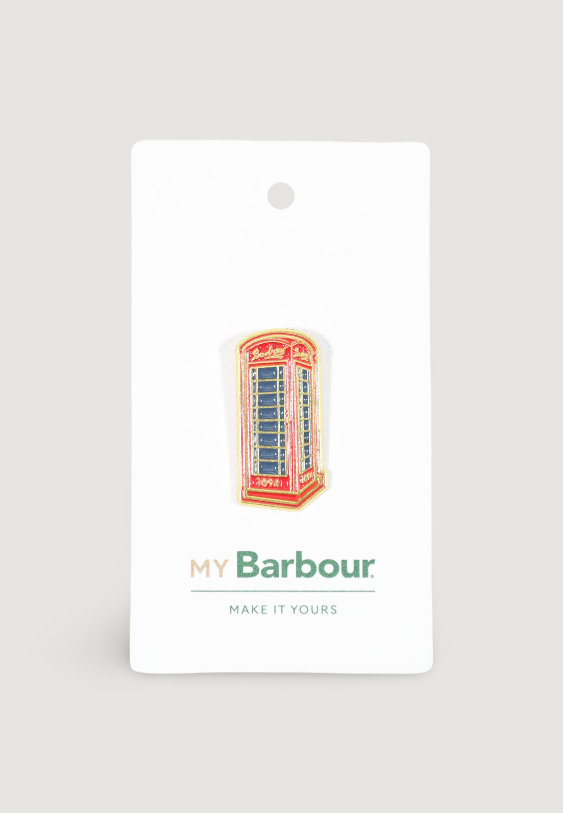  Barbour PHONE BOX PIN BADGE