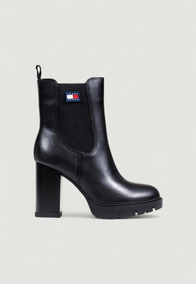 Boots and ankle boots Tommy Hilfiger Jeans TJW LEATHER HEEL - Imballo Originale Danneggiato - Prodotto Integro