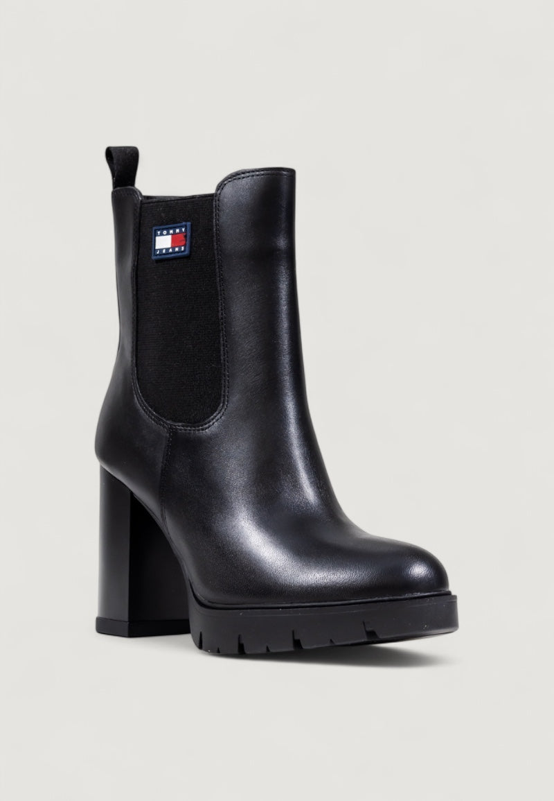 Boots and ankle boots Tommy Hilfiger Jeans TJW LEATHER HEEL - Imballo Originale Danneggiato - Prodotto Integro