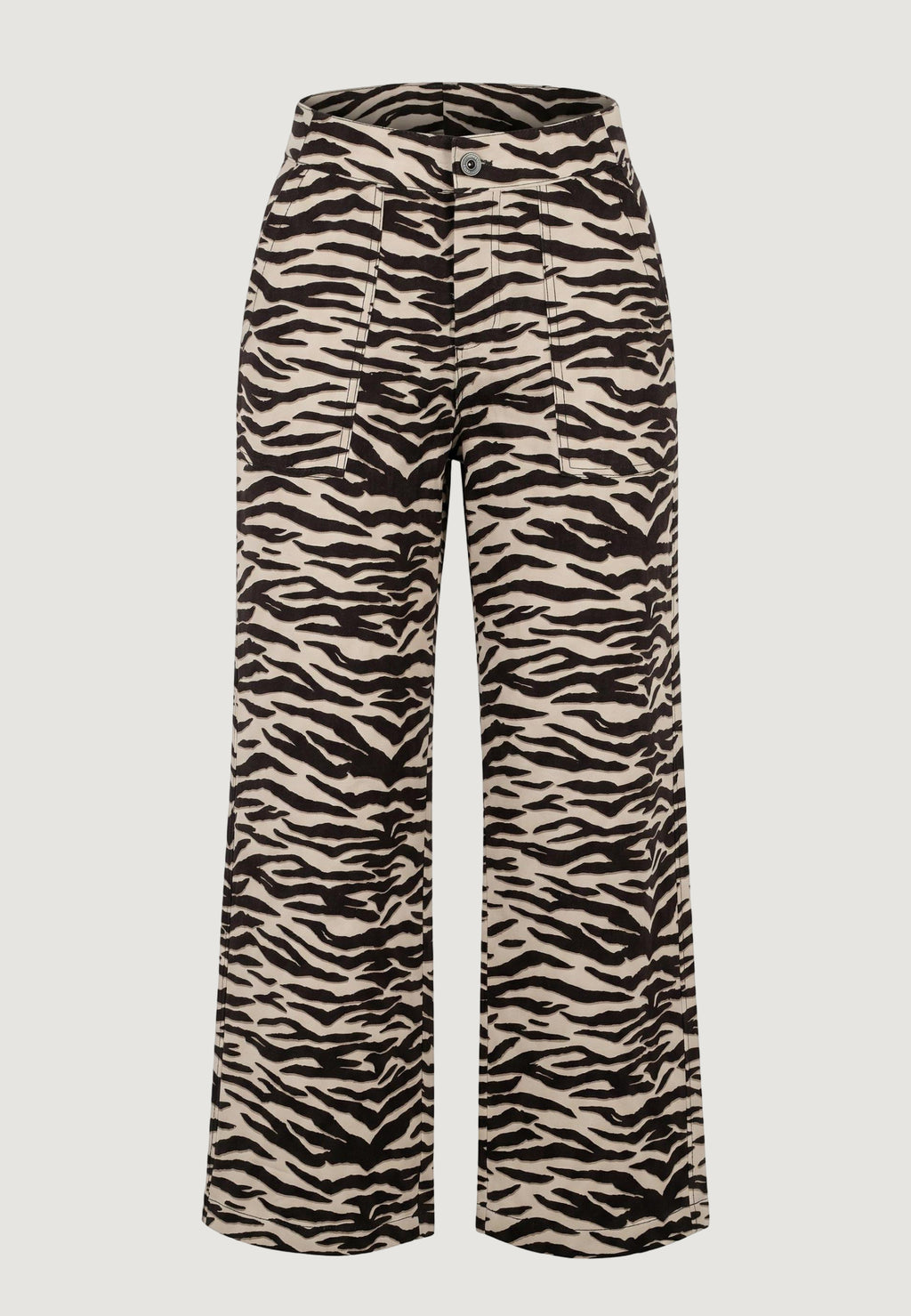 Pantaloni regular Street One Wide Leg_HW_AOP