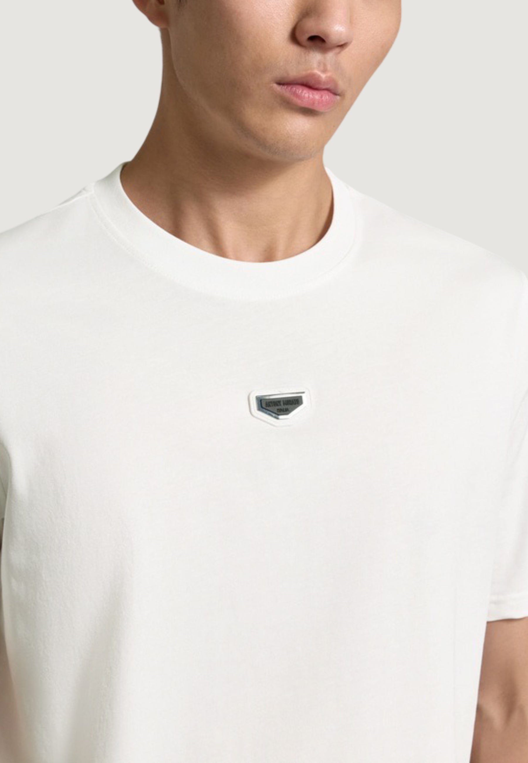 T-shirt Antony Morato RELAXED FIT WITH METAL RUBBER PLATE