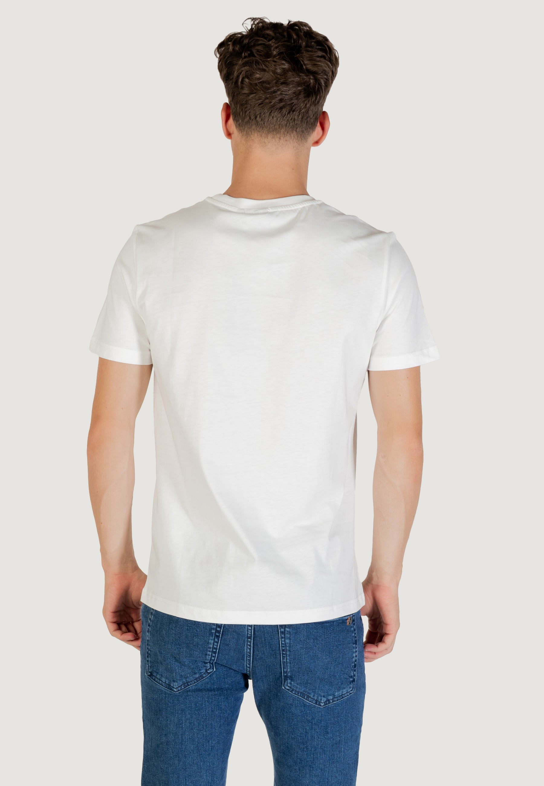 T-shirt Antony Morato STUTTGART REGULAR FIT WITH MATT PLASTIC AND FLOCK LOGO PRINT