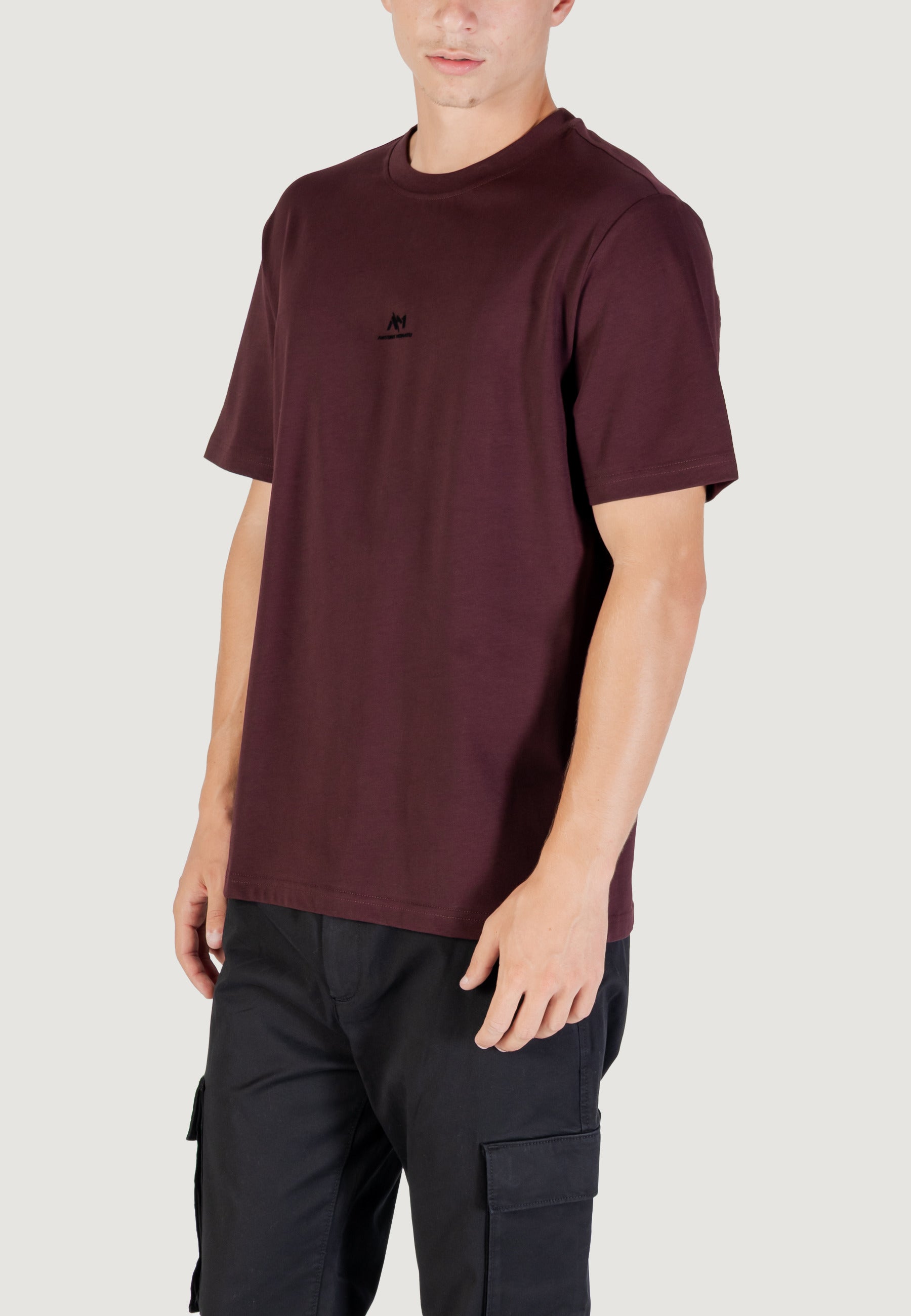 T-shirt Antony Morato RELAXED WITH RUBBER FLOCK LOGO PRINT