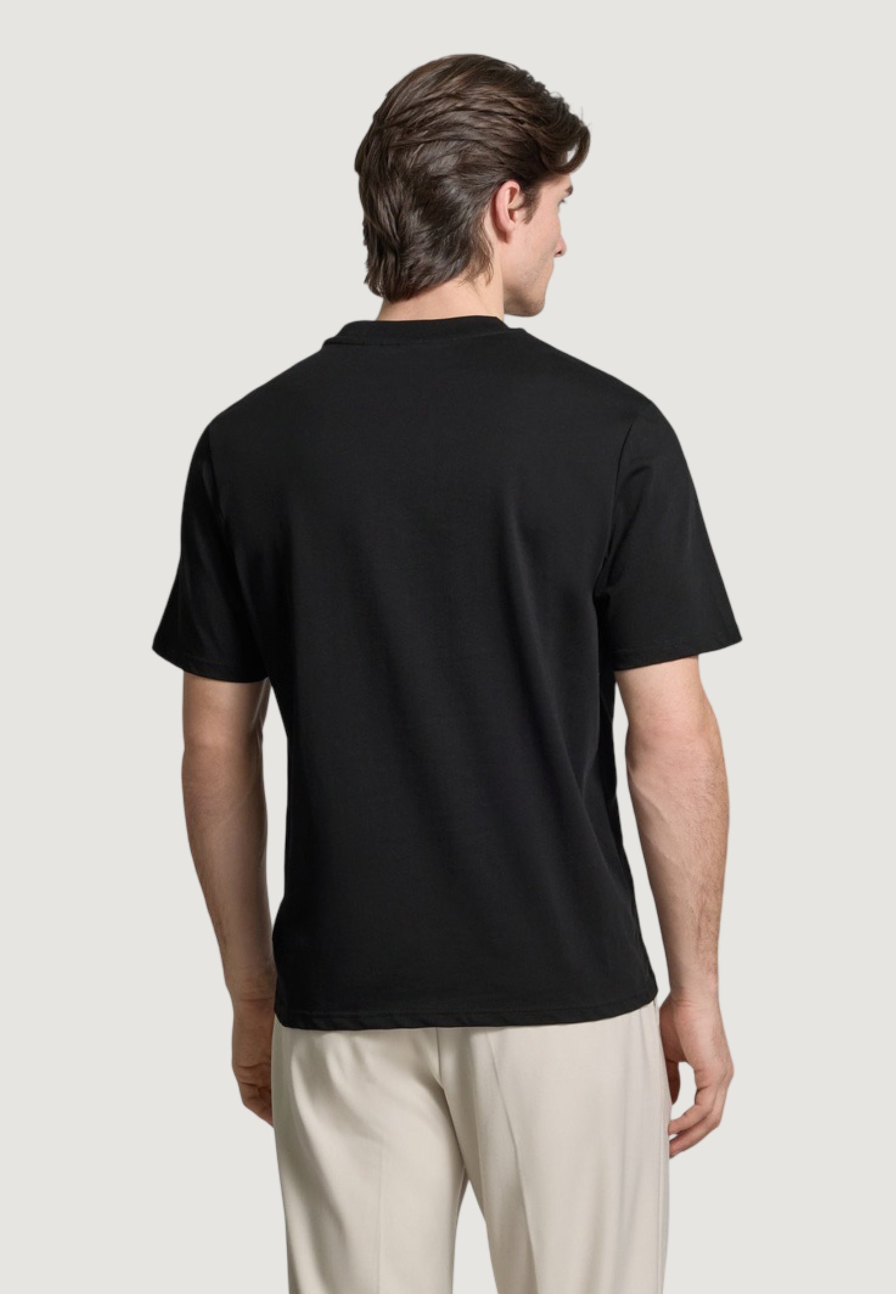 T-shirt Antony Morato RELAXED FIT WITH METAL RUBBER PLATE