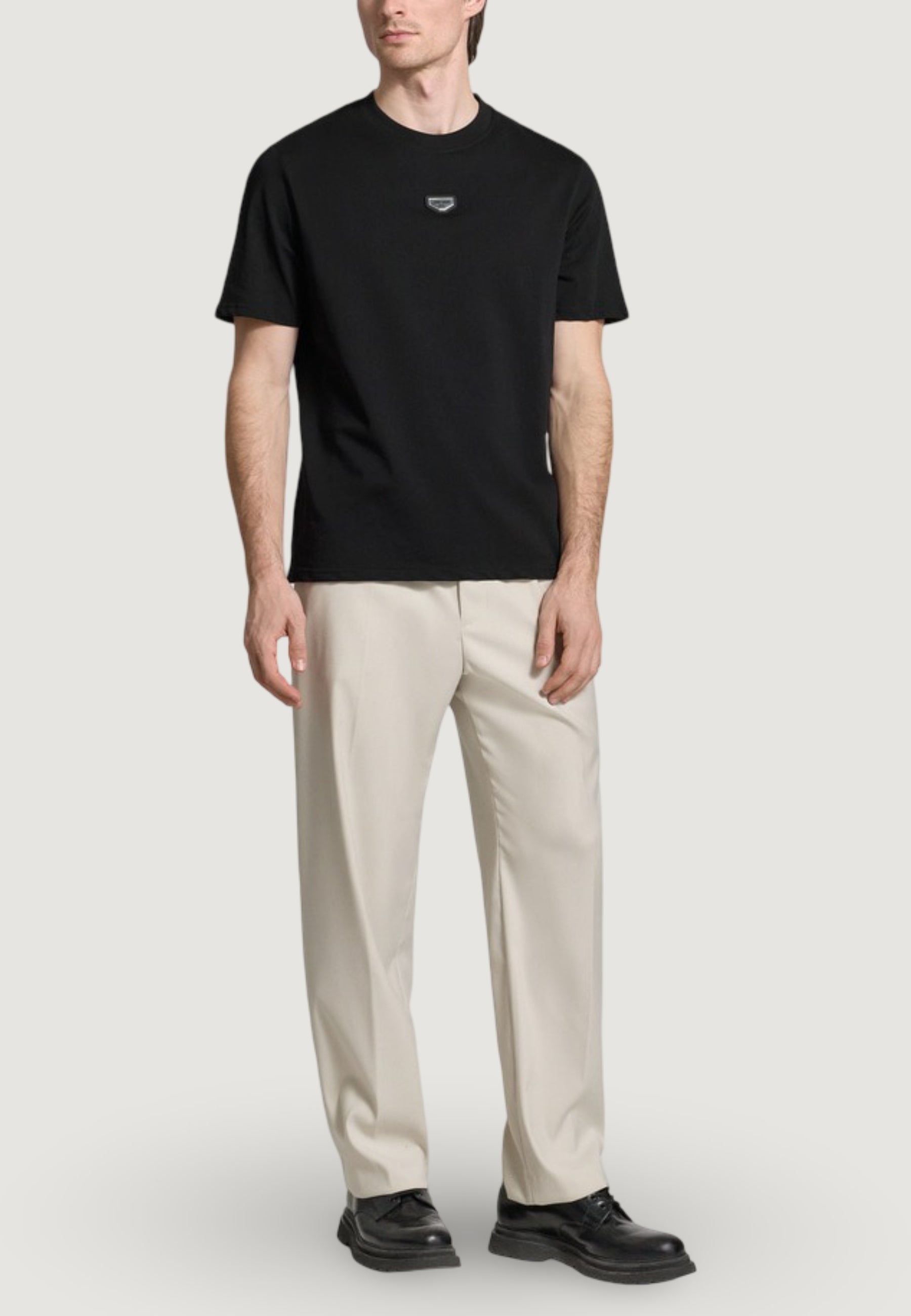 T-shirt Antony Morato RELAXED FIT WITH METAL RUBBER PLATE