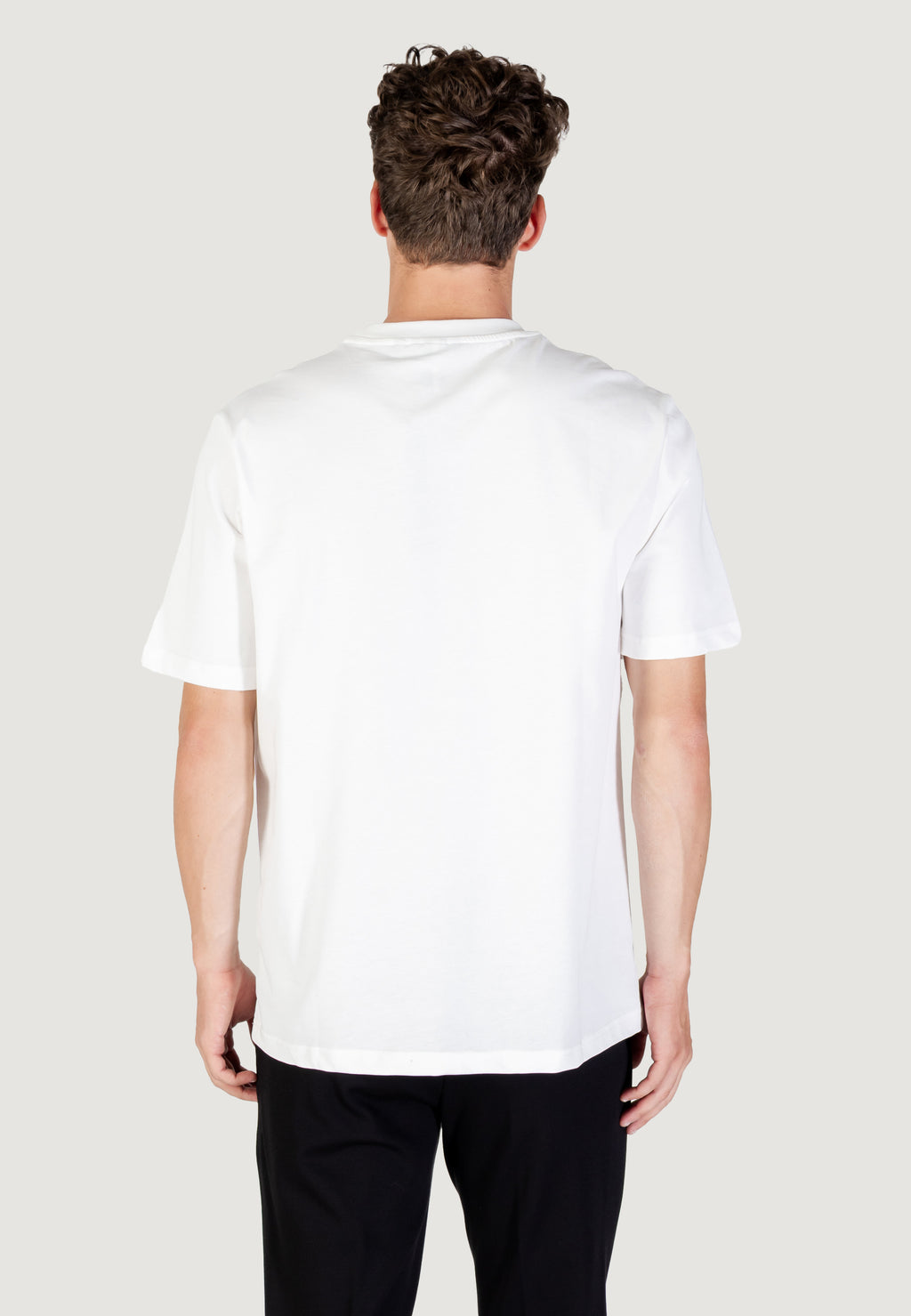 T-shirt Antony Morato RELAXED WITH RUBBER FLOCK LOGO PRINT