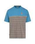 T-shirt Aquascutum Active CLUB CHECK PANEL T-SHIRT