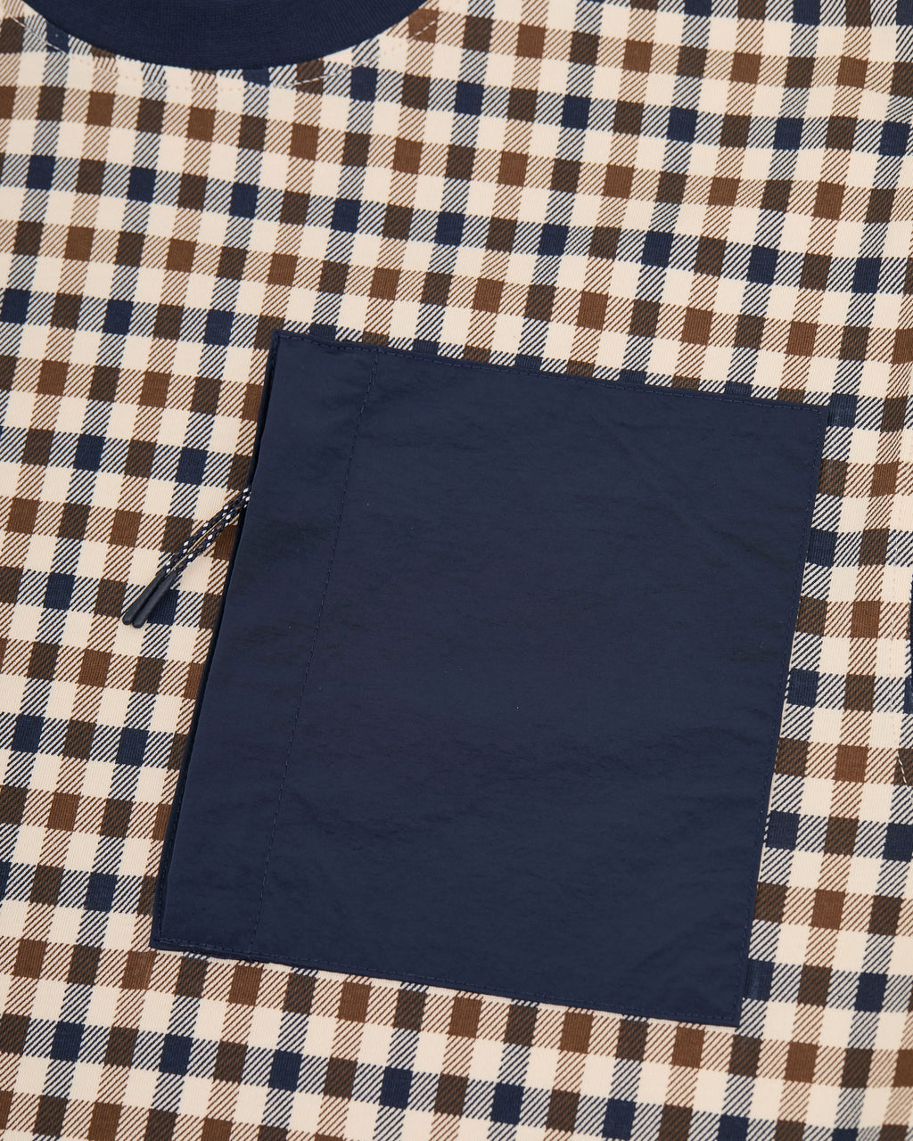 T-shirt Aquascutum Active CHECK PANEL POCKET T-SHIRT