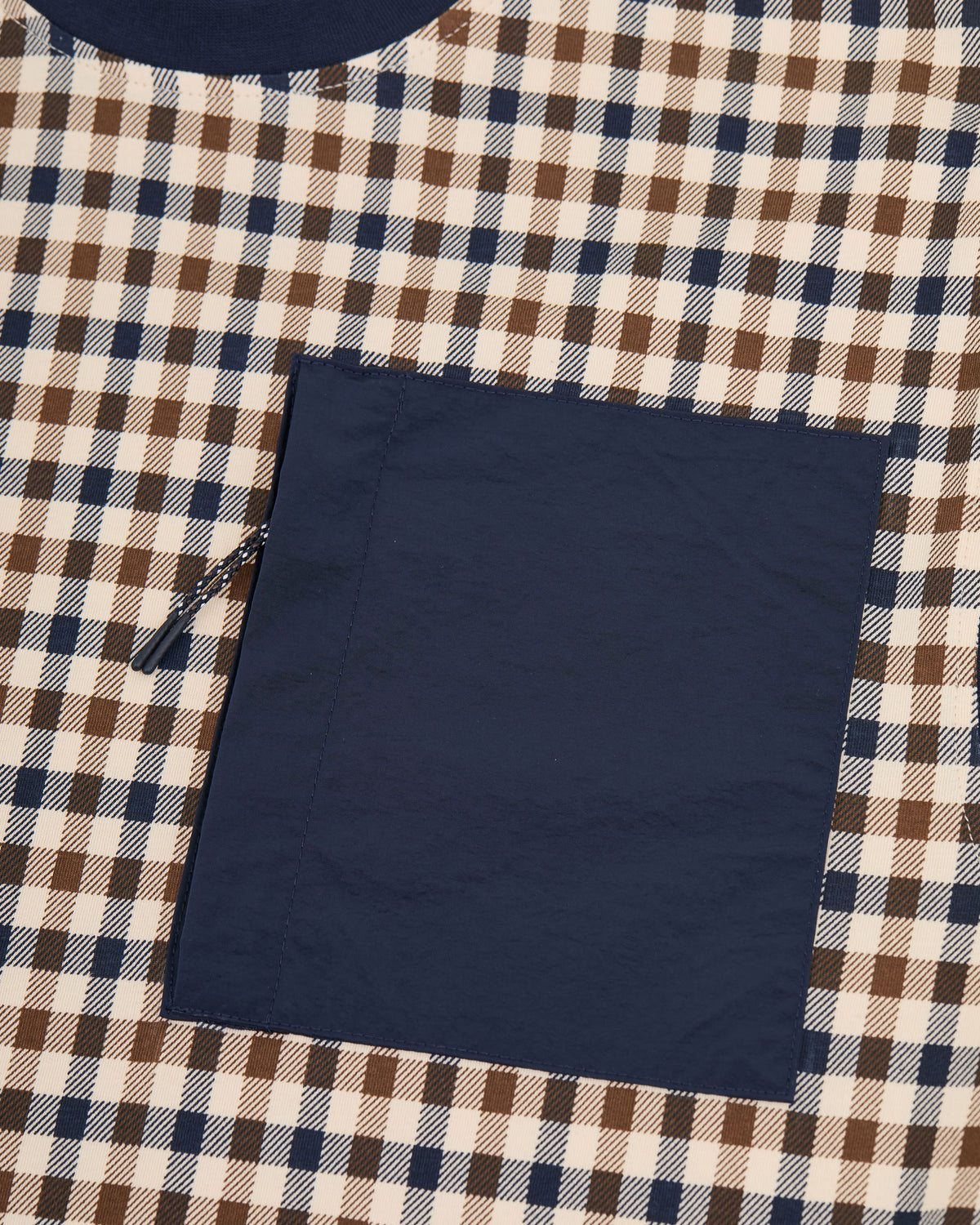 T-shirt Aquascutum Active CHECK PANEL POCKET T-SHIRT
