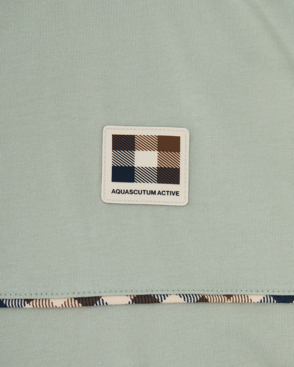 T-shirt Aquascutum Active CLUB CHECK PIPING T-SHIRT