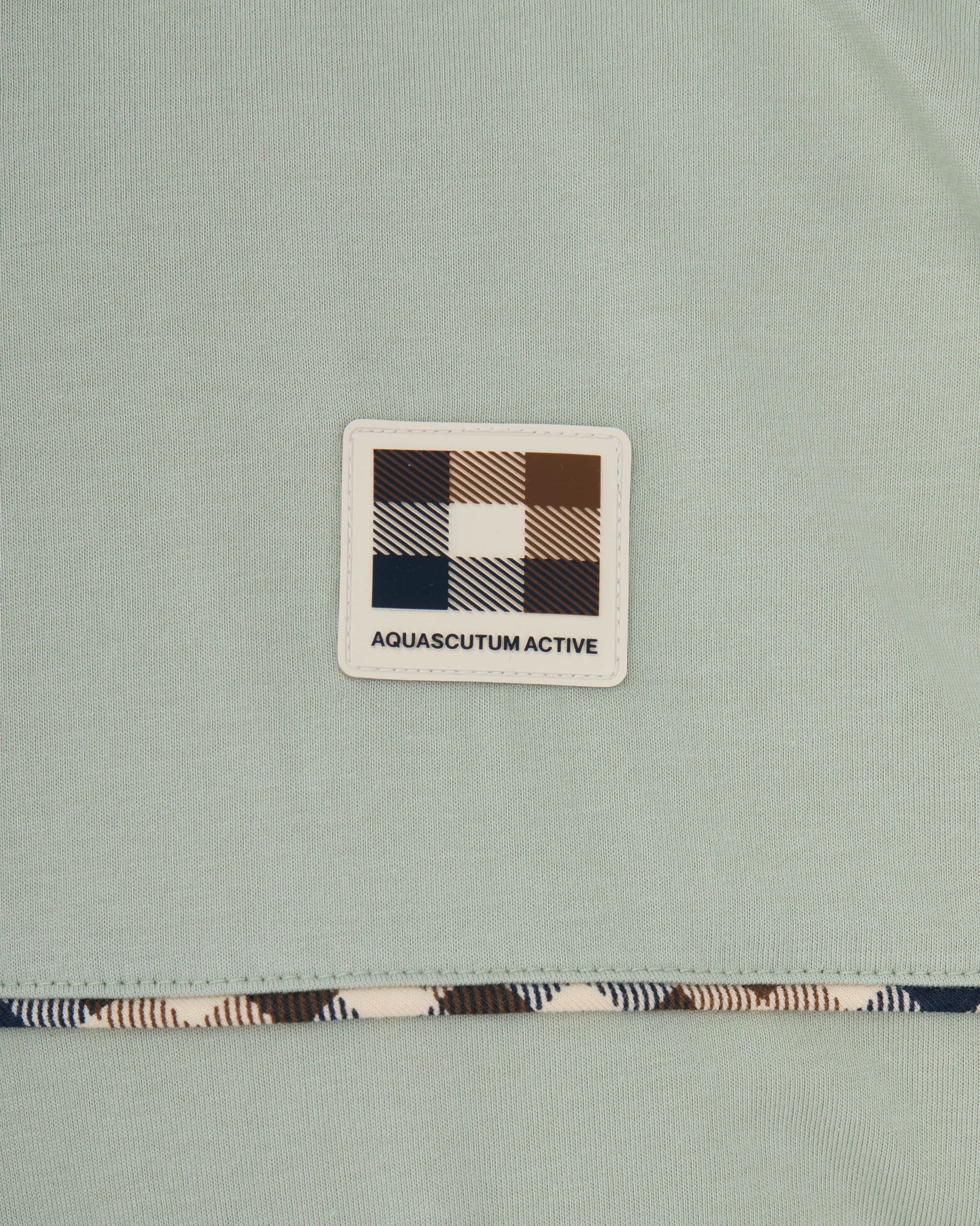 T-shirt Aquascutum Active CLUB CHECK PIPING T-SHIRT