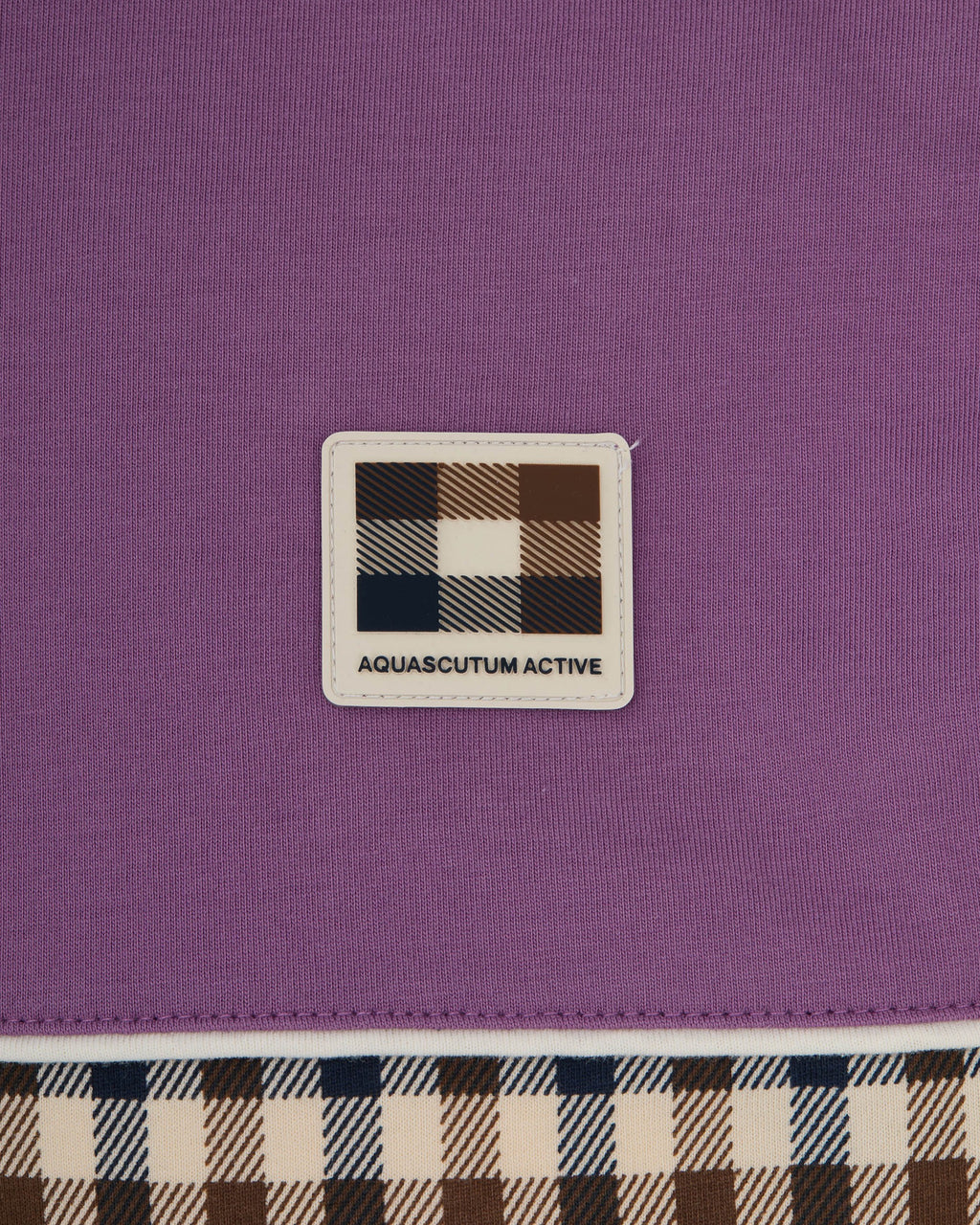 T-shirt Aquascutum Active CLUB CHECK PANEL T-SHIRT