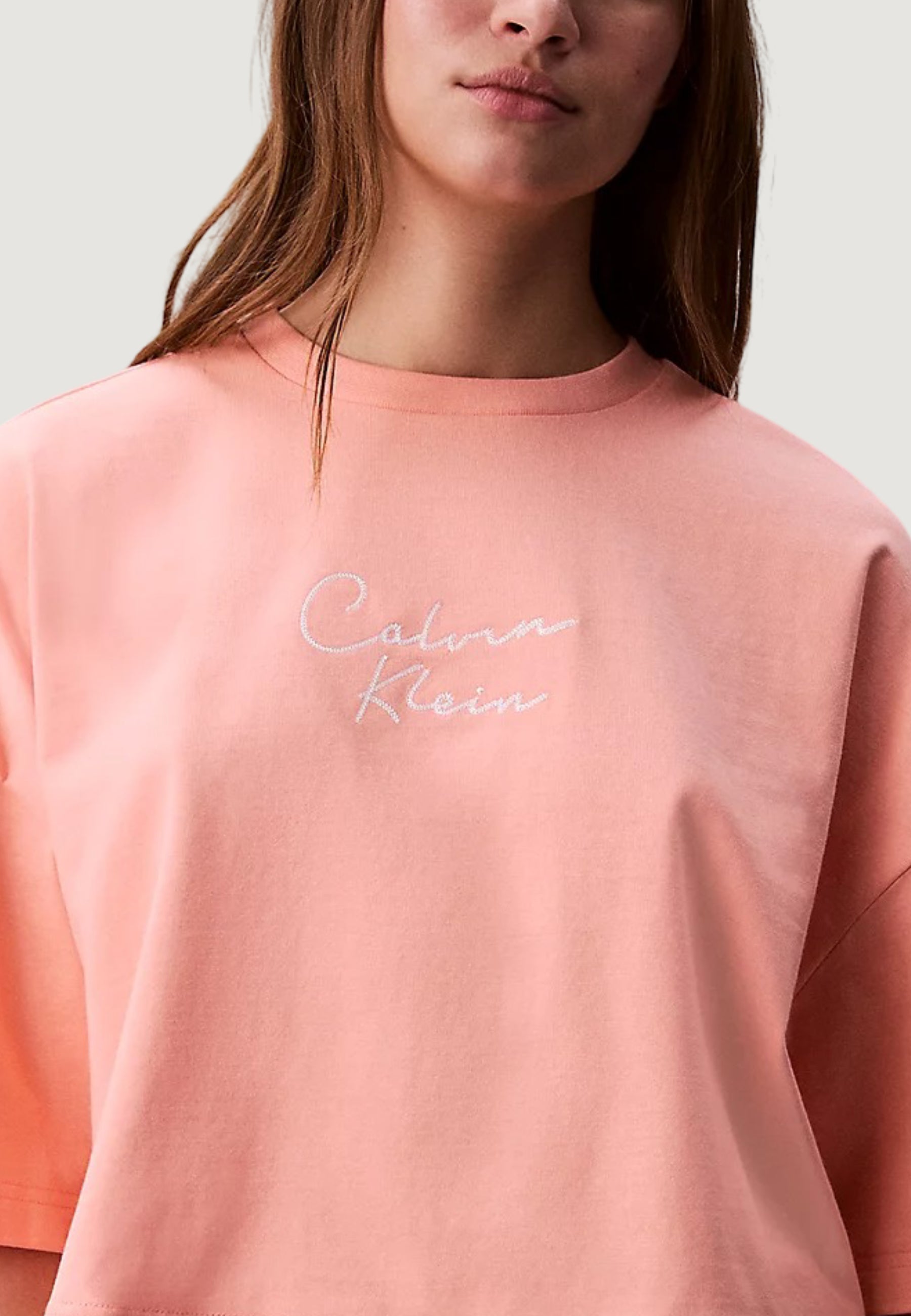 T-shirt Calvin Klein Jeans CROPPED BOXY CHAIN S