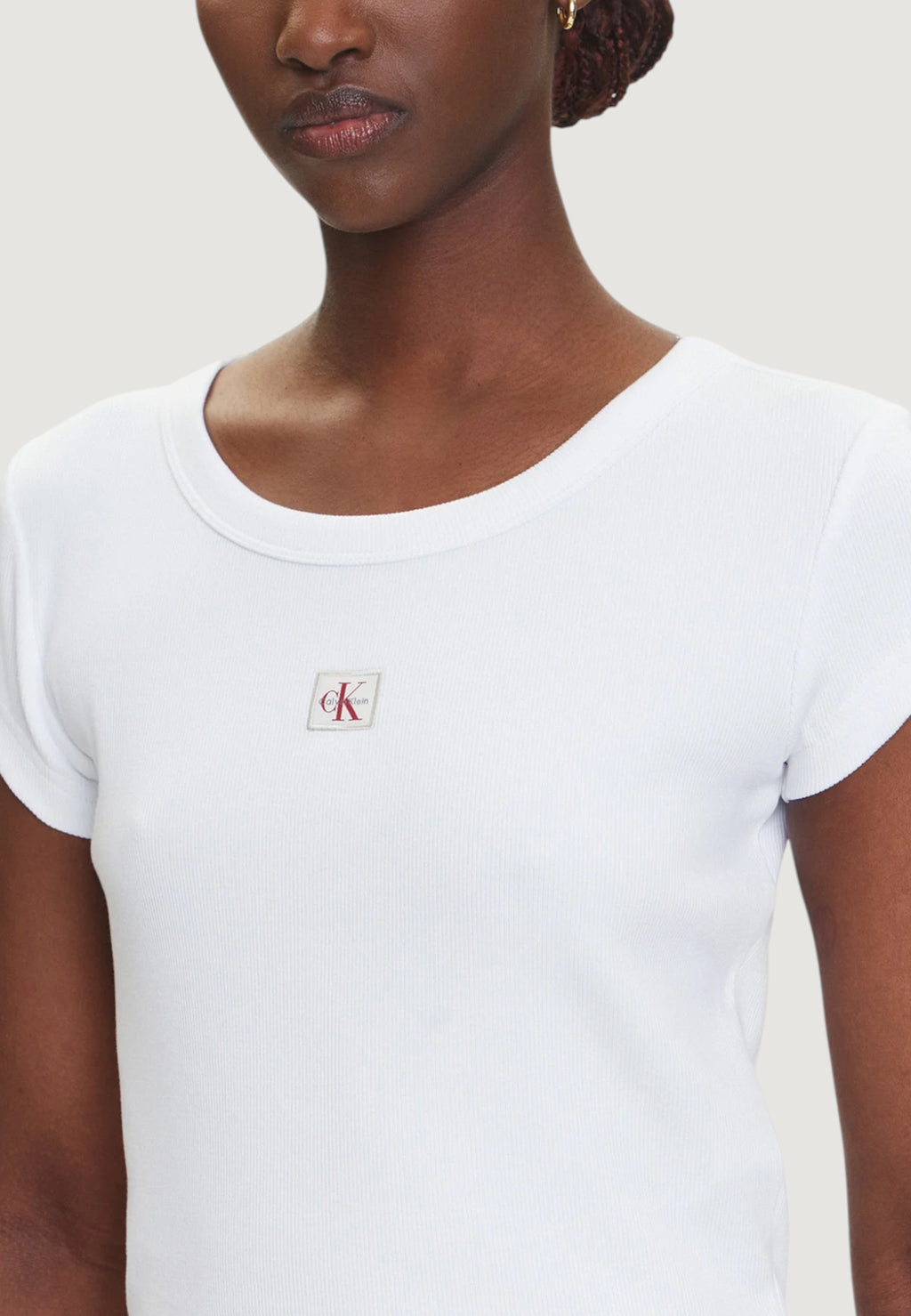 T-shirt Calvin Klein Jeans A- WOVEN LABEL 2X2 R