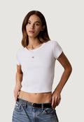 T-shirt Calvin Klein Jeans A- WOVEN LABEL 2X2 R