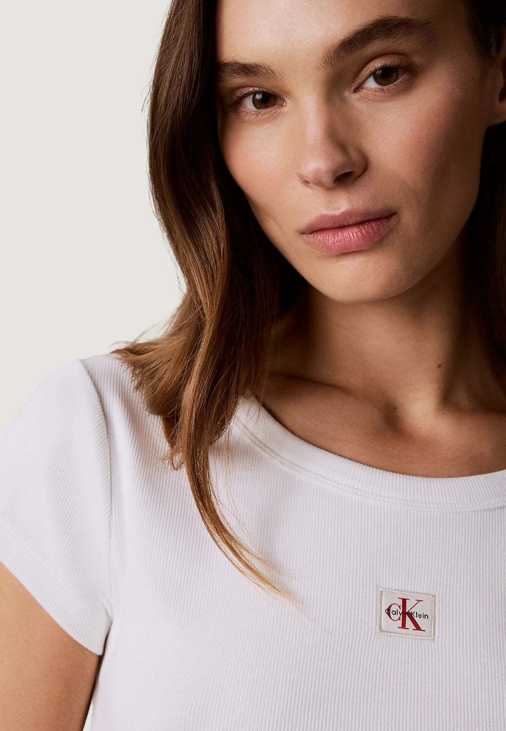 T-shirt Calvin Klein Jeans A- WOVEN LABEL 2X2 R