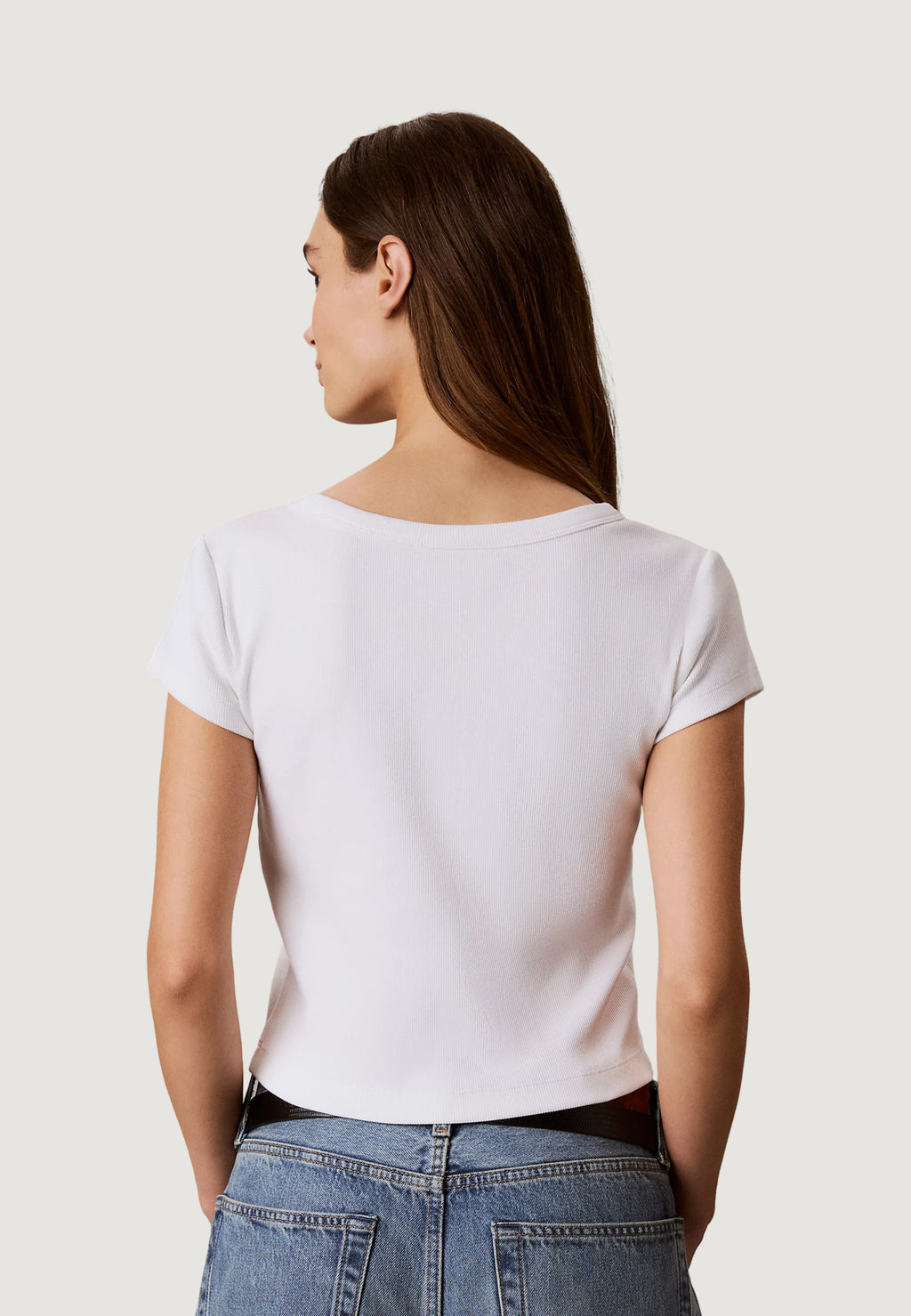 T-shirt Calvin Klein Jeans A- WOVEN LABEL 2X2 R