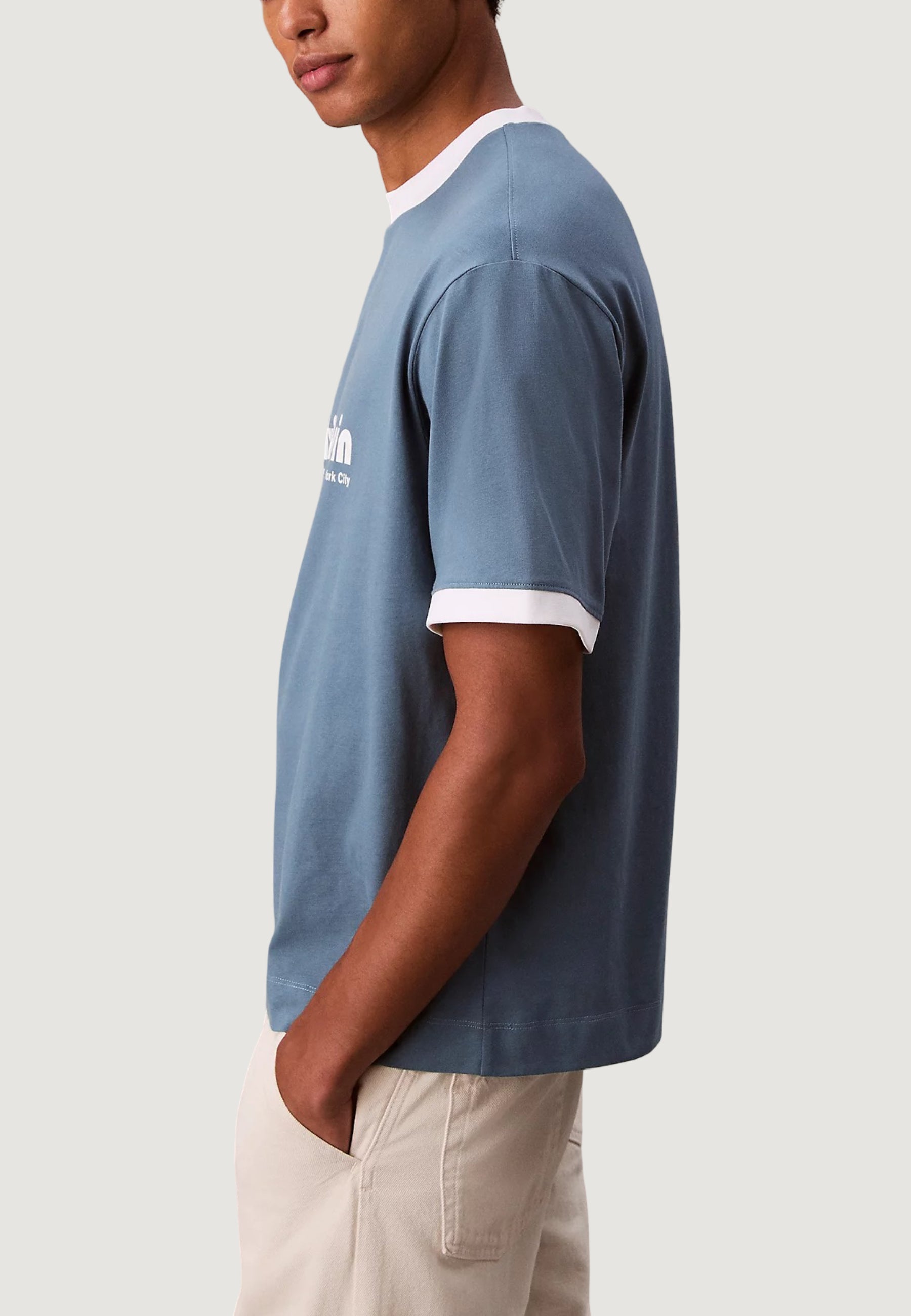 T-shirt Calvin Klein Jeans SS RETRO LOGO RINGER