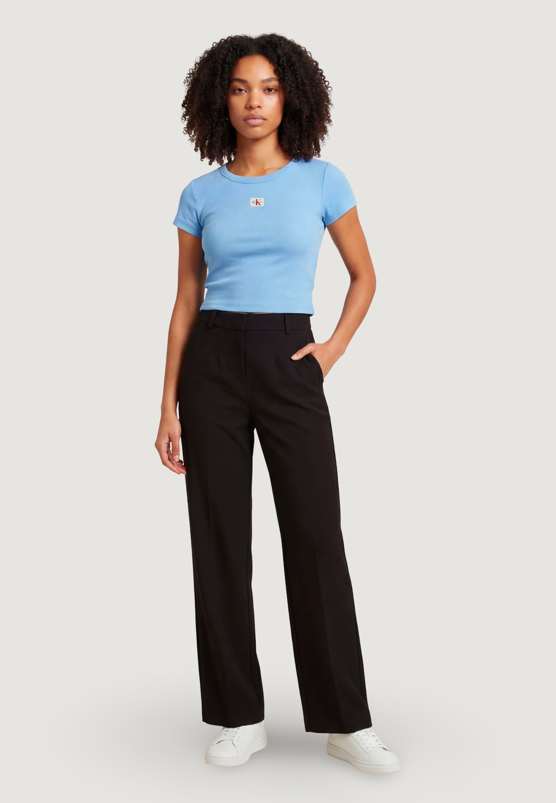 T-shirt Calvin Klein Jeans A- WOVEN LABEL 2X2 R