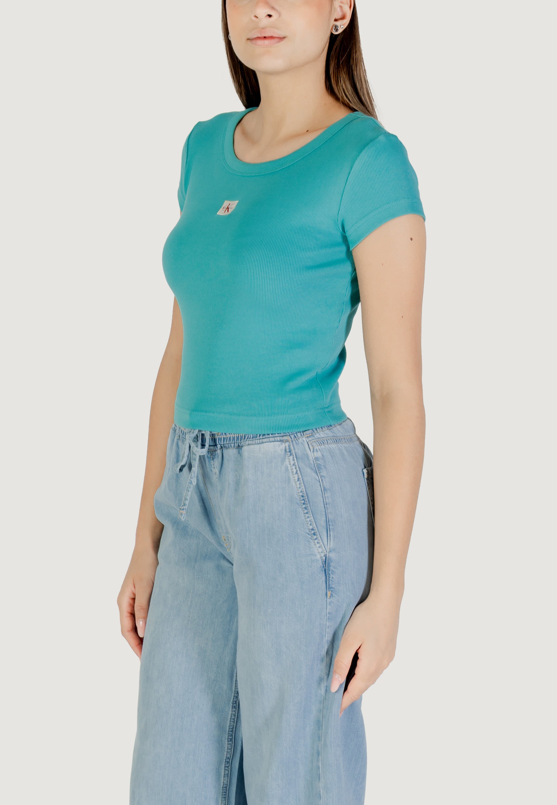 T-shirts Calvin Klein Jeans A- WOVEN LABEL 2X2 R