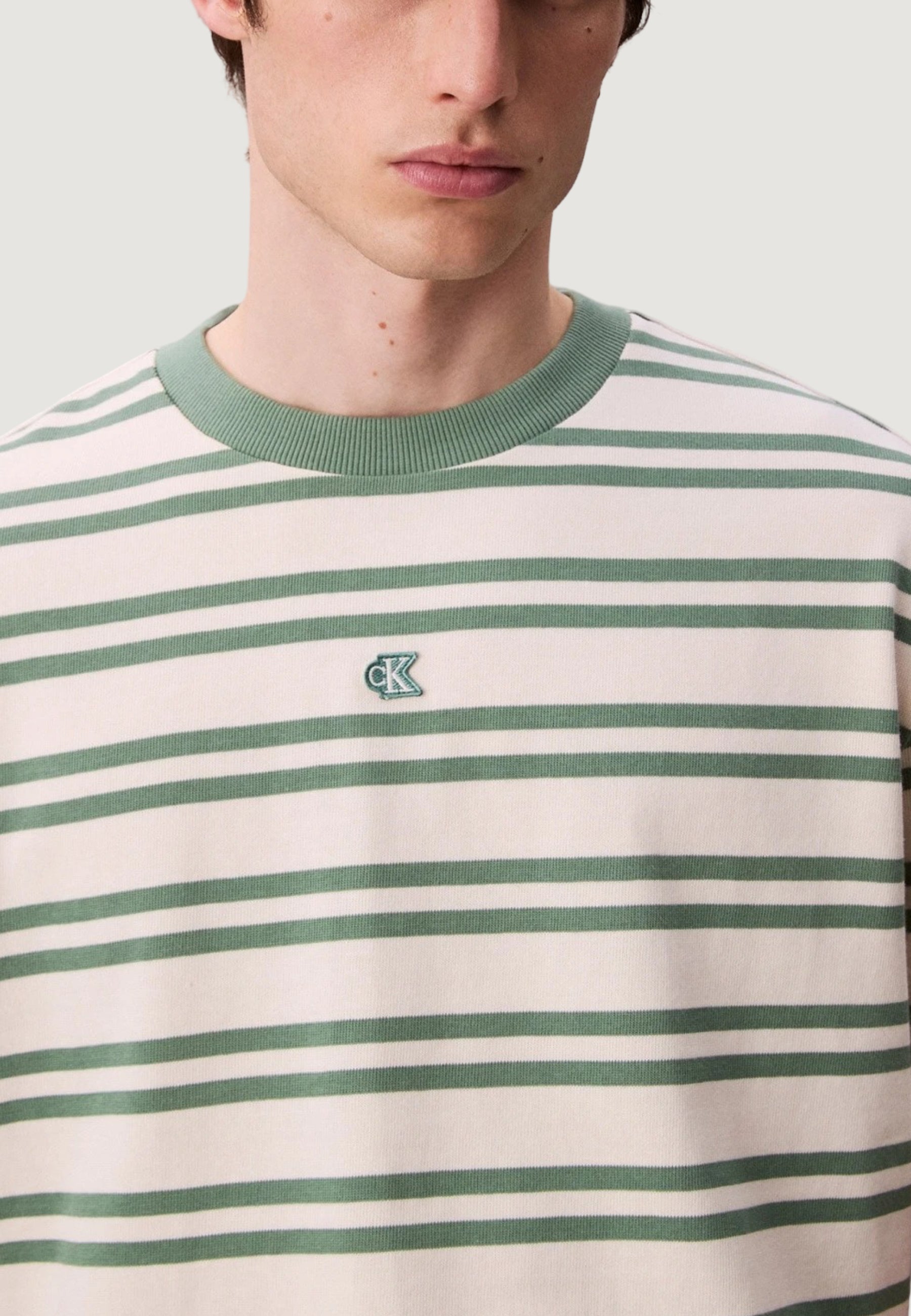 T-shirt Calvin Klein Jeans SS HVYWT STRIPE JERS
