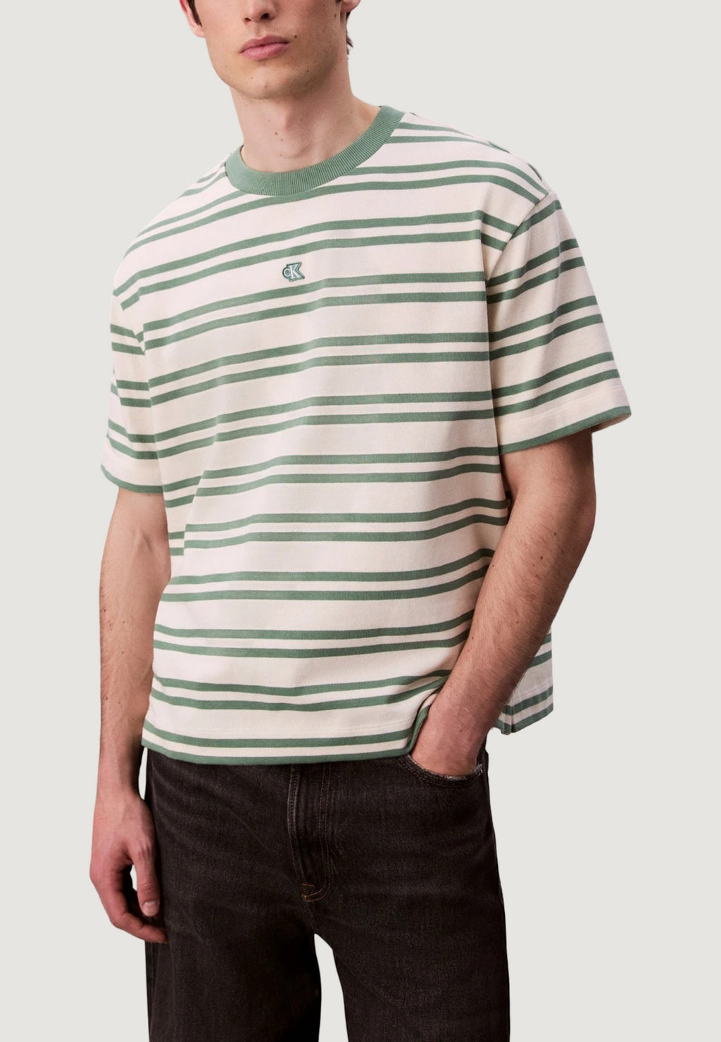T-shirt Calvin Klein Jeans SS HVYWT STRIPE JERS