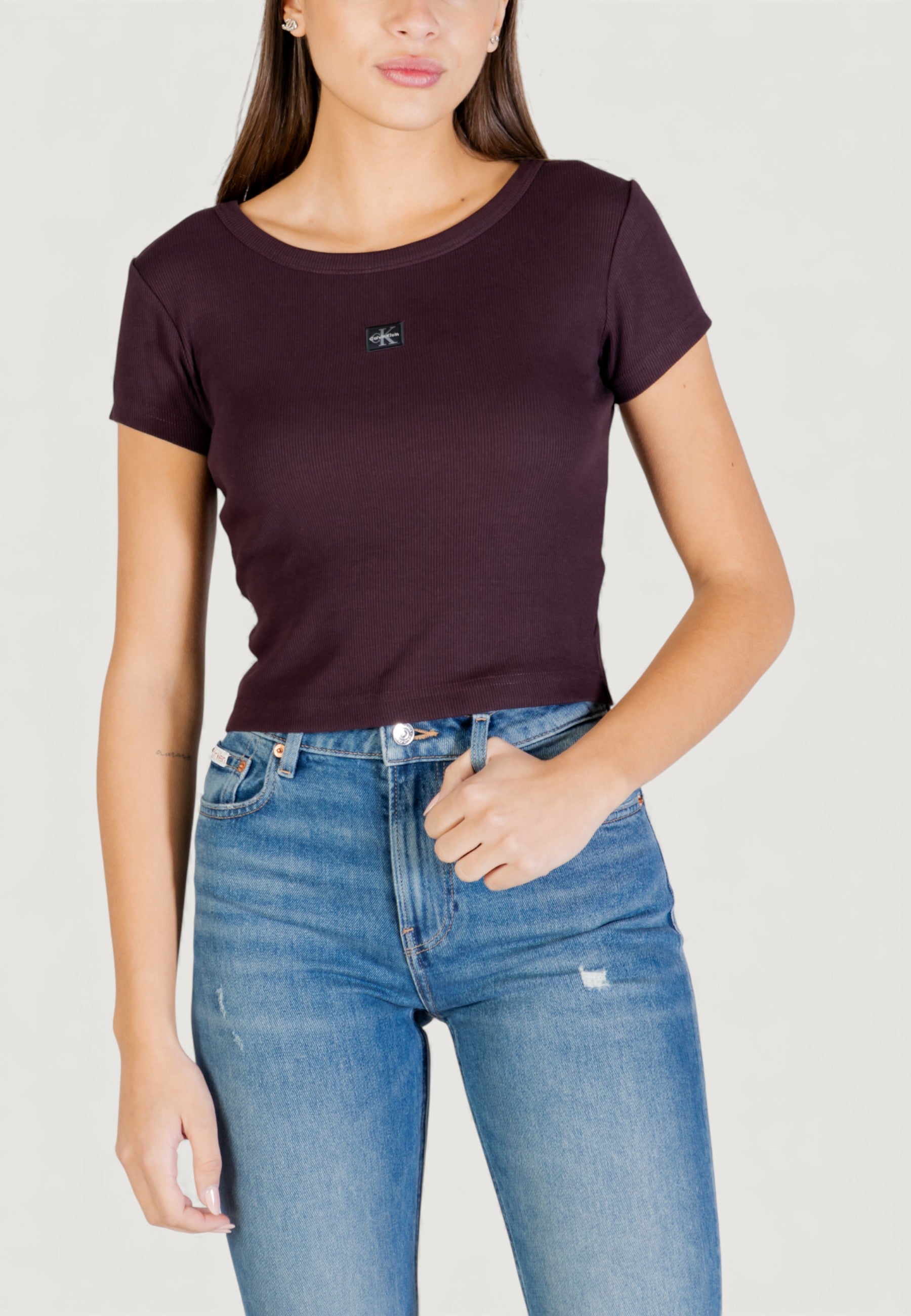 T-shirts Calvin Klein Jeans A- WOVEN LABEL 2X2 R