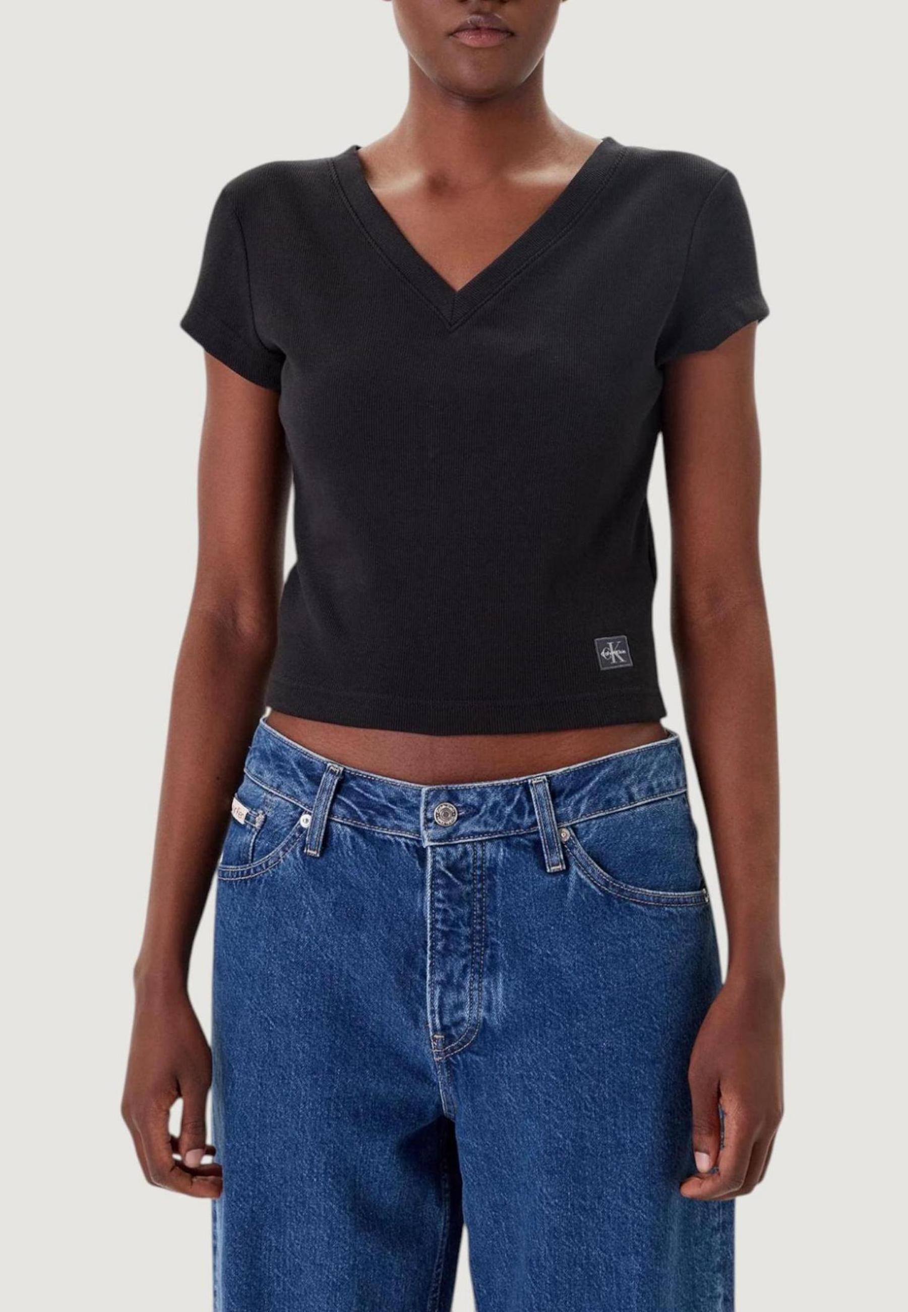 T-shirts Calvin Klein Jeans A- SS WOVEN LABEL RI