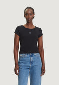 T-shirt Calvin Klein Jeans A- WOVEN LABEL 2X2 R