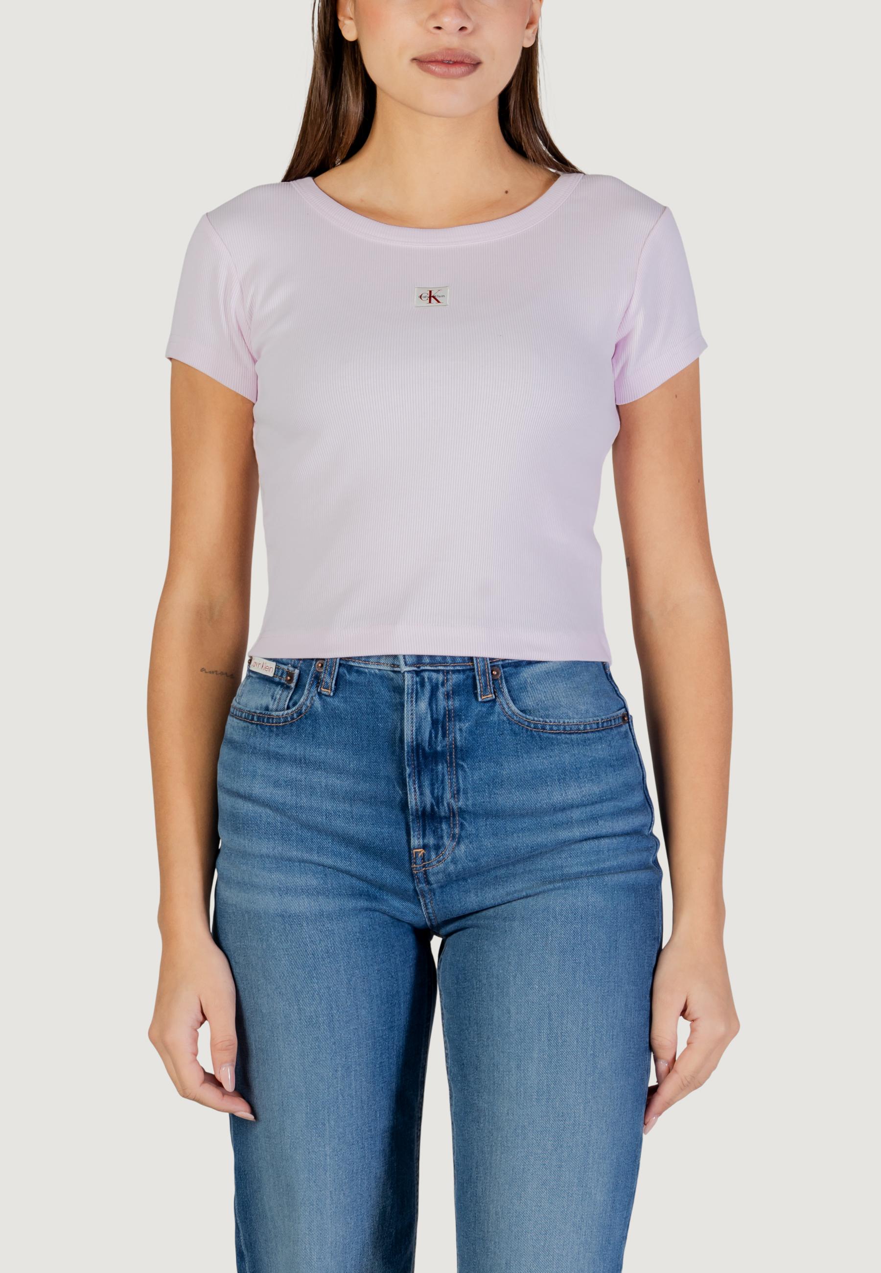 T-shirt Calvin Klein Jeans A- WOVEN LABEL 2X2 R