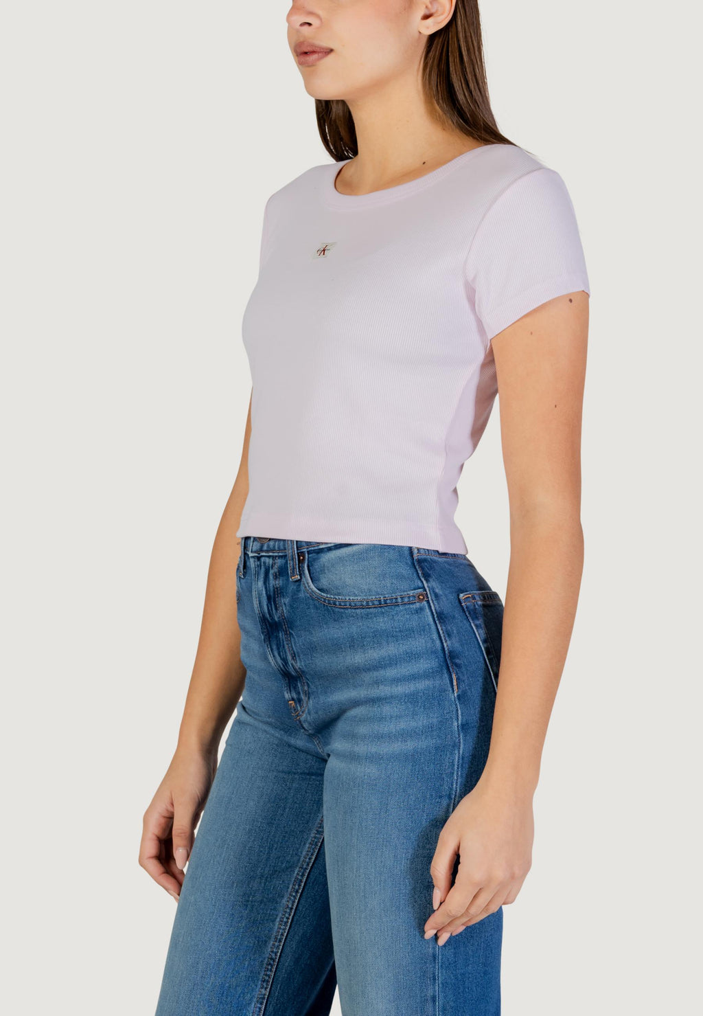 T-shirt Calvin Klein Jeans A- WOVEN LABEL 2X2 R