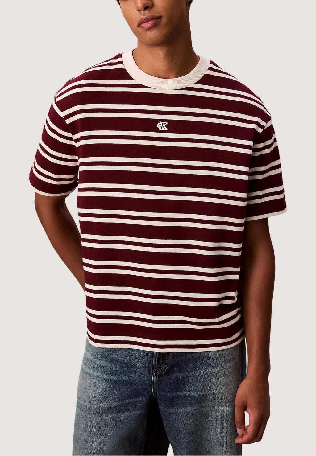 T-shirt Calvin Klein Jeans SS HVYWT STRIPE JERS