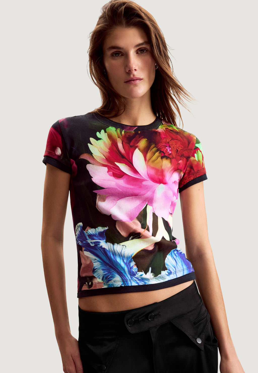 T-shirts Desigual TS_MULTIFLOWERS_LAC