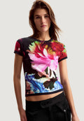 T-shirts Desigual TS_MULTIFLOWERS_LAC