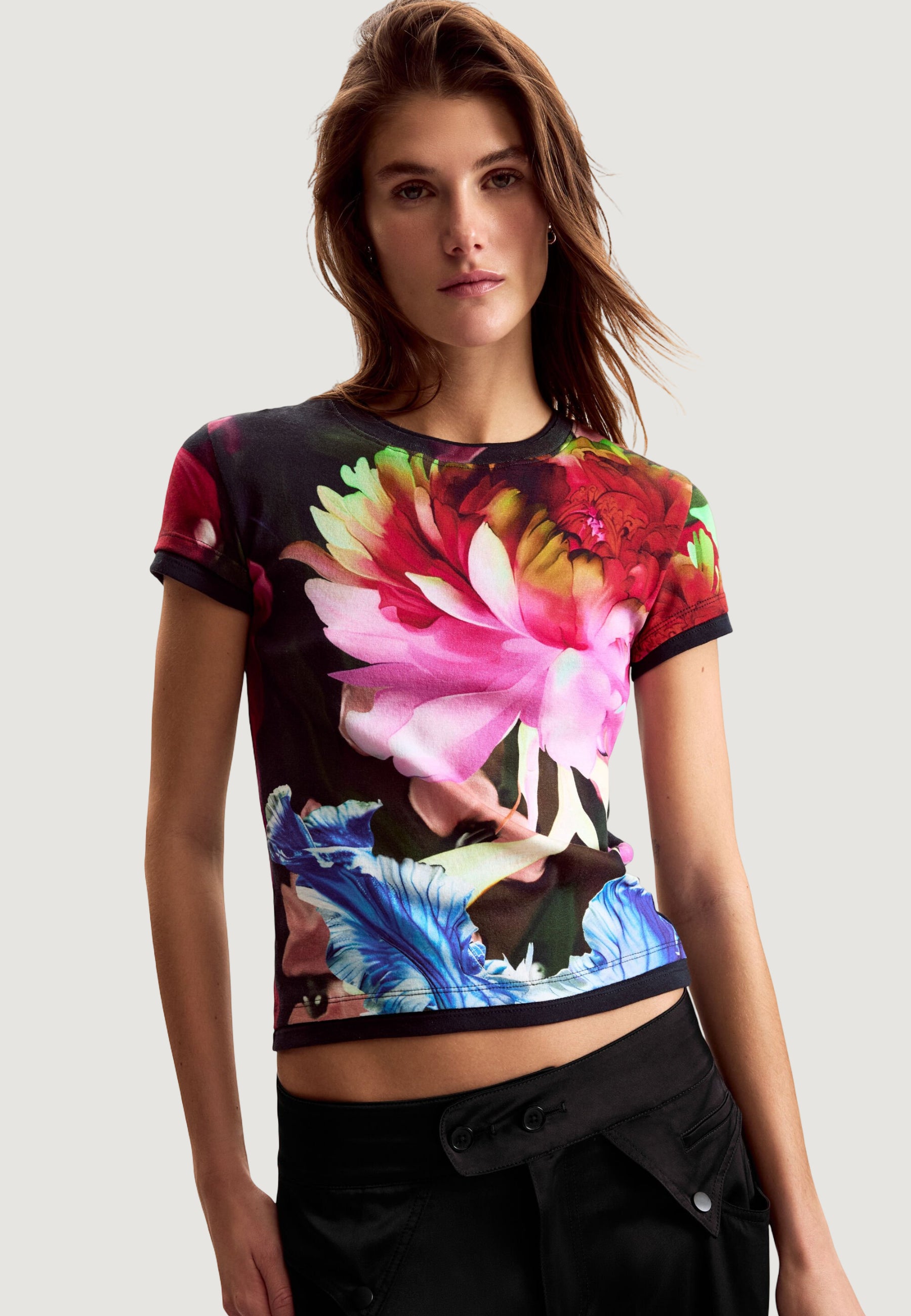 T-shirt Desigual TS_MULTIFLOWERS_LAC