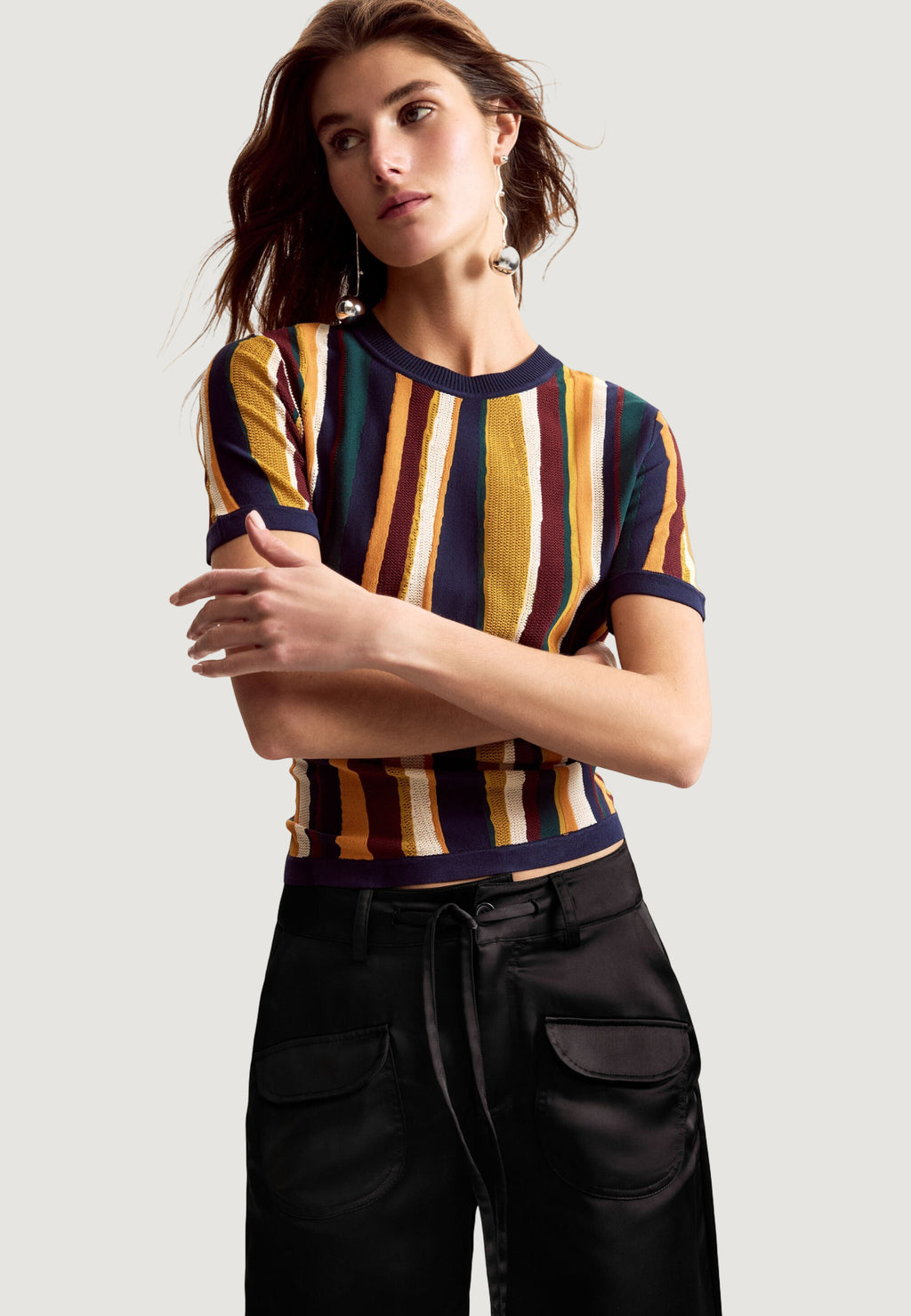 T-shirts Desigual TS_STRIPES_LACROIX