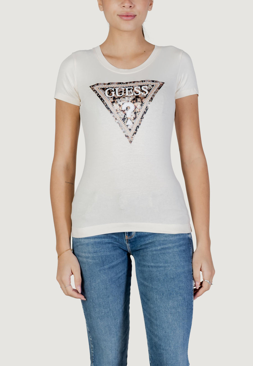 T-shirt Guess SS CN LEO TRIANGLE TEE