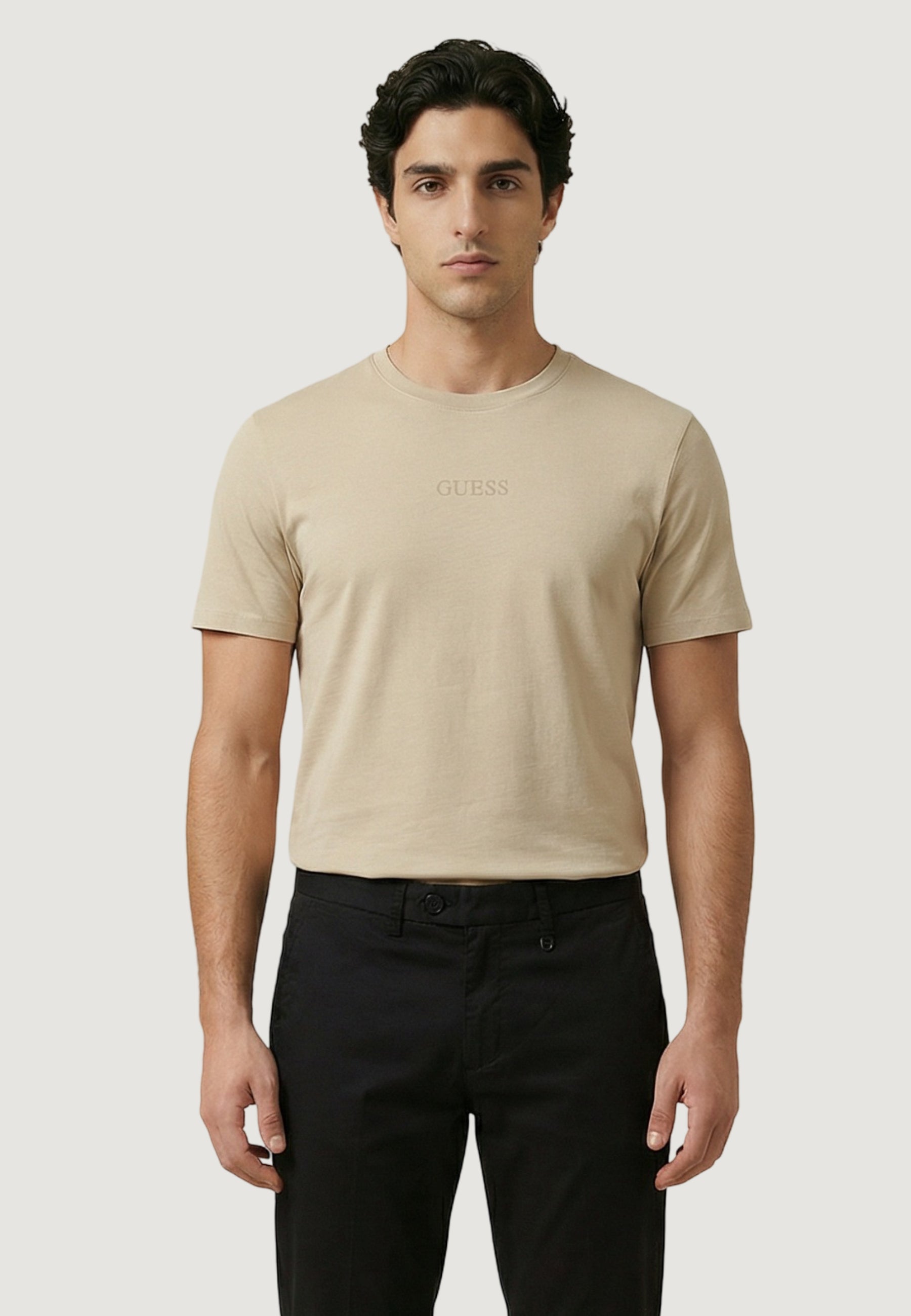 T-shirt Guess SS BSC QUATTRO G MIST TEE