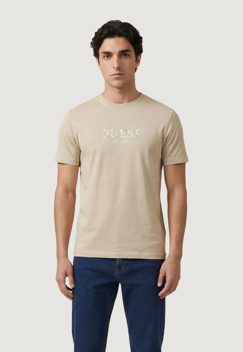T-shirt Guess CN SS GUESS LOGO CONTRAST STIT
