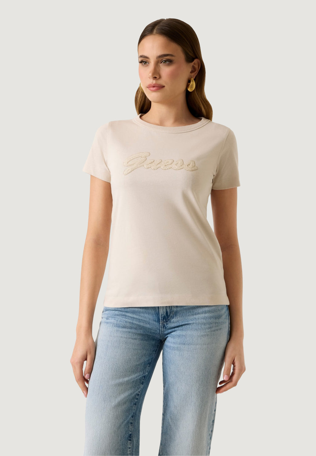 T-shirt Guess SS CN 3D GUESS SCRIPT TEE