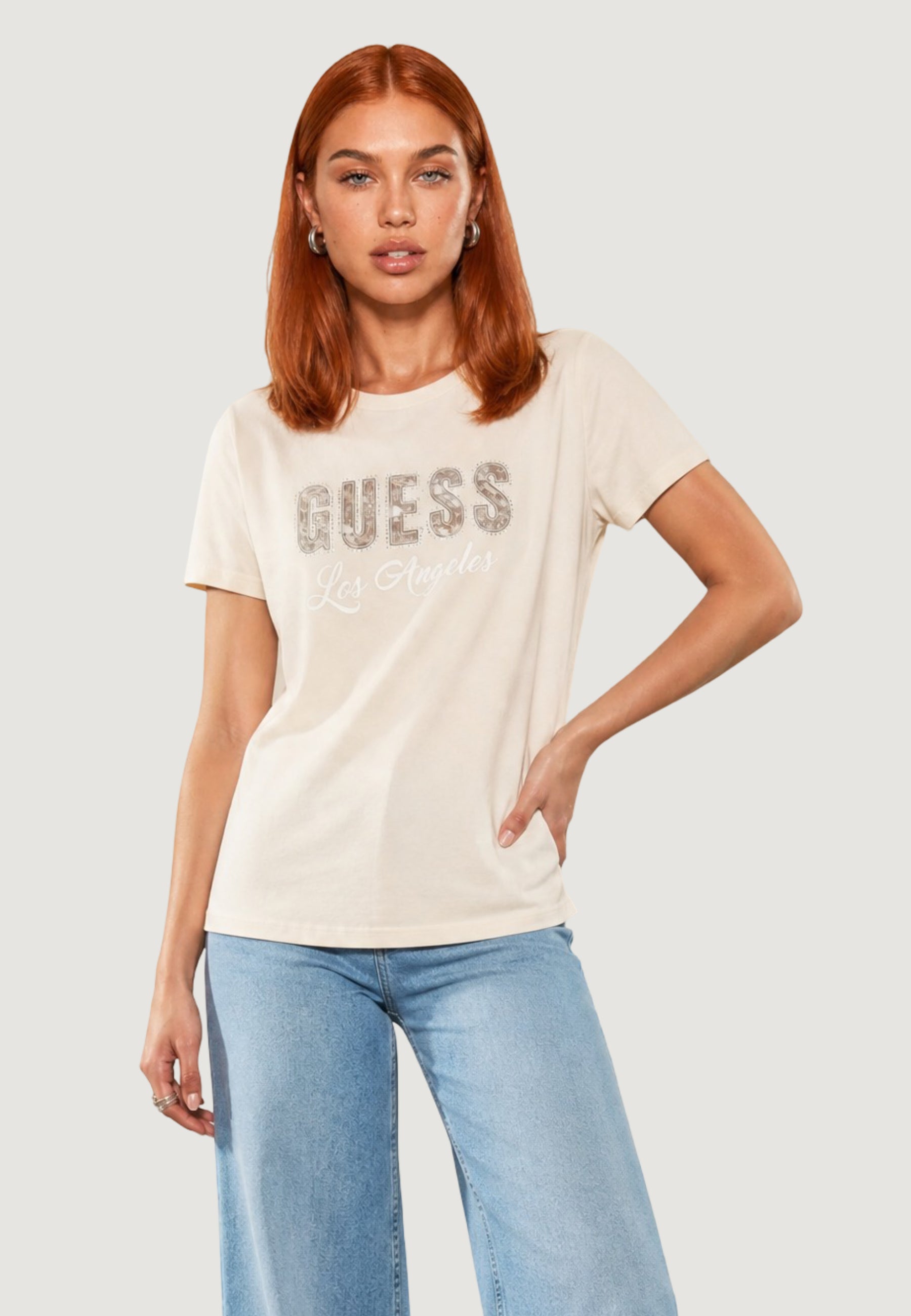 T-shirt Guess SS CN SNAKE SCRIPT R